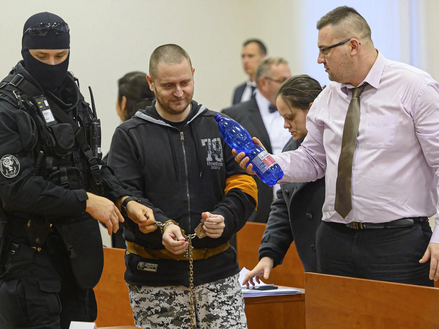 Senát Špecializovaného trestného súdu v Pezinku otvoril hlavné pojednávanie v kauze vraždy novinára Jána Kuciaka a jeho snúbenice Martiny Kušnírovej v Pezinku v pondelok 13. januára 2020. Na snímke obvinený Miroslav Marček.