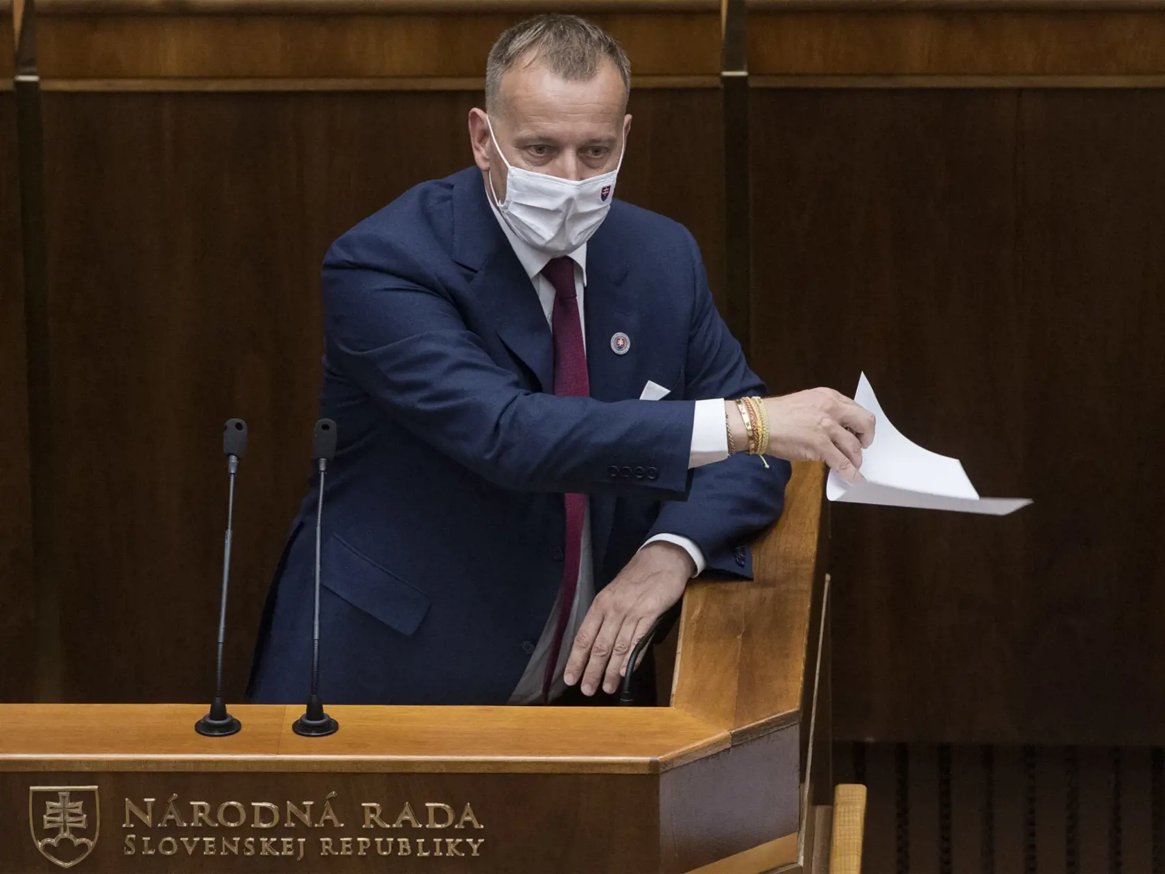 Na snímke je predseda NR SR Boris Kollár (Sme rodina).