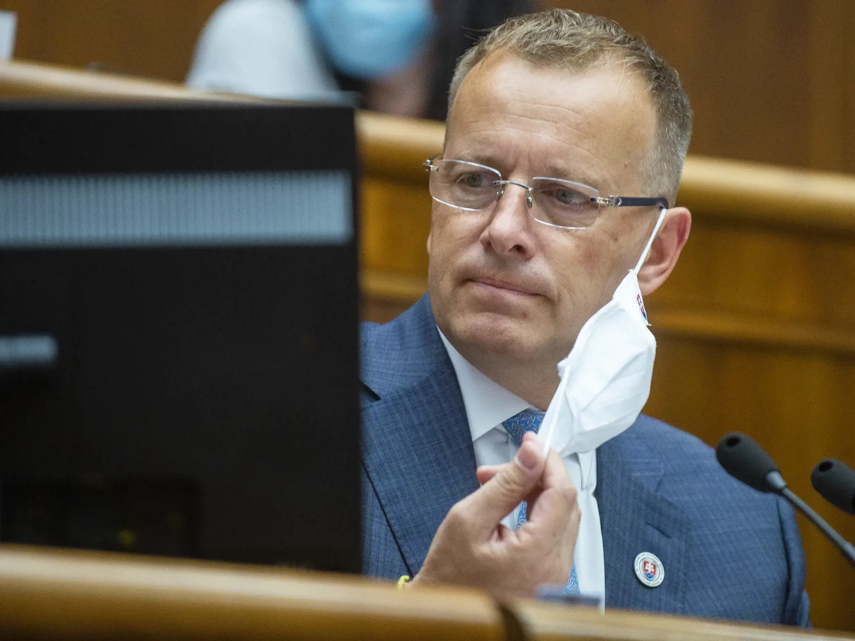 Na snímke je predseda NR SR Boris Kollár (Sme rodina).