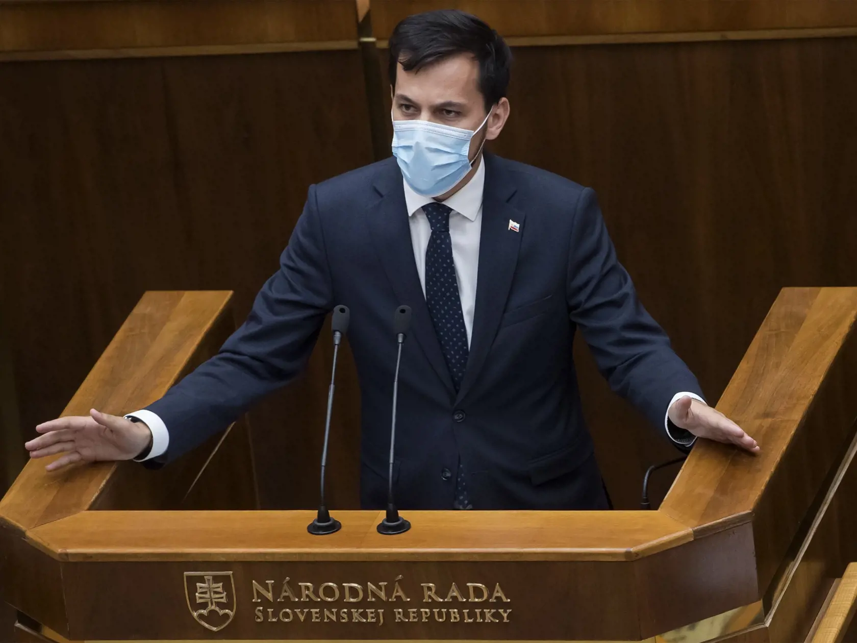 Na snímke je podpredseda NR SR Juraj Šeliga (Za ľudí).