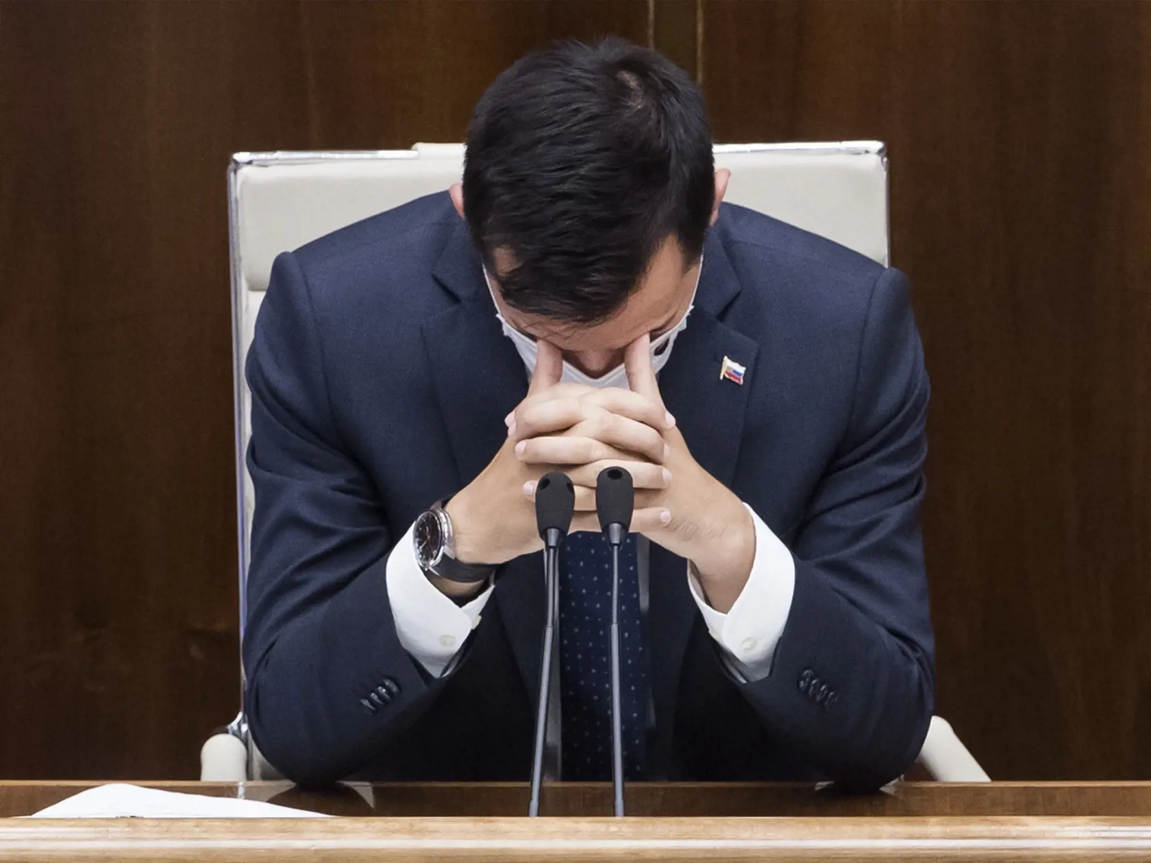 Na snímke je Juraj Šeliga (Za ľudí).