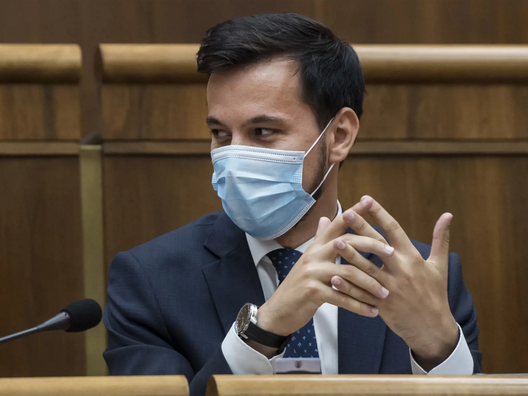 Na snímke je podpredseda NR SR Juraj Šeliga (Za ľudí).