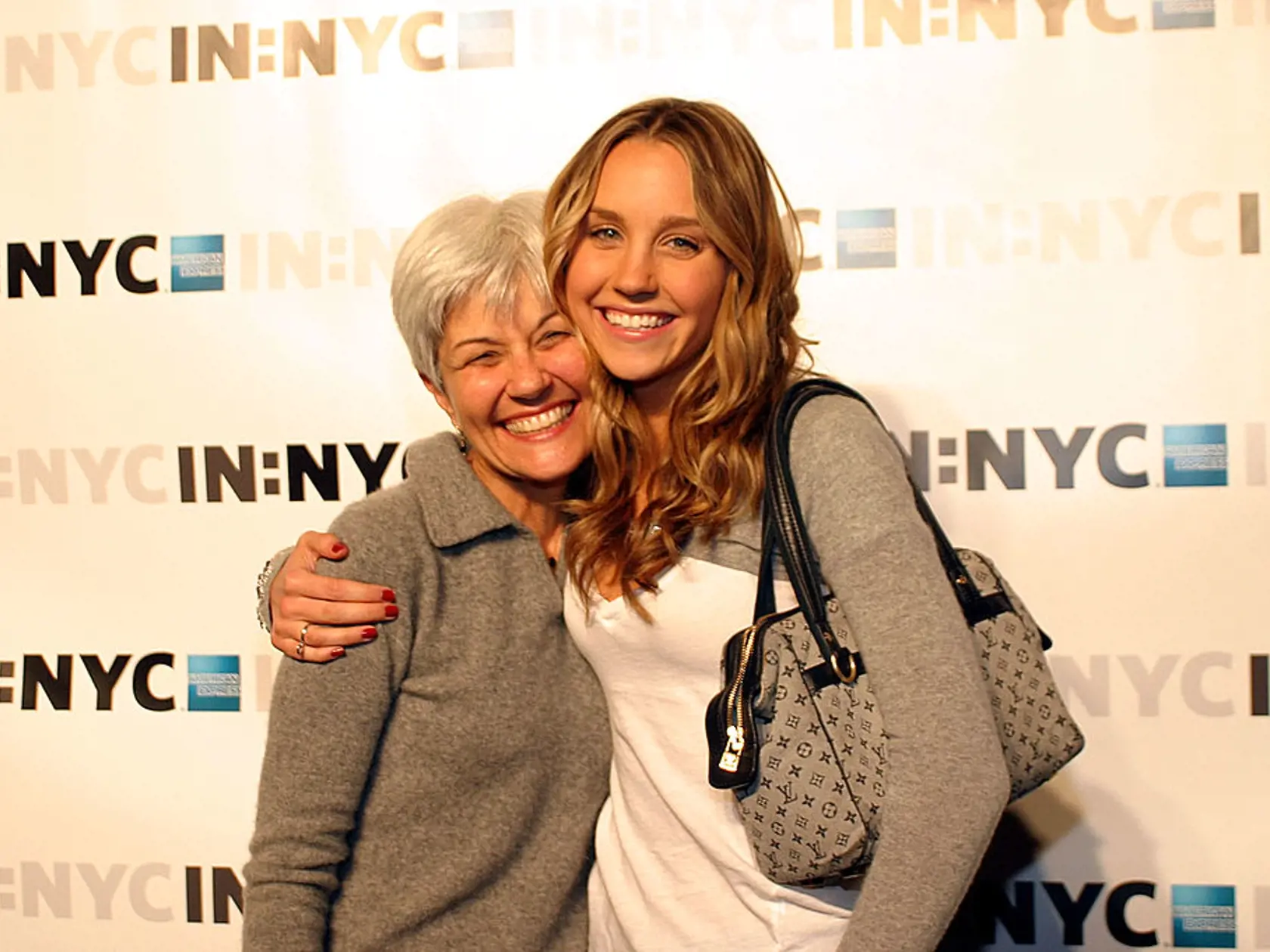 NEW YORK - OCTOBER 7:  Actress Amanda Bynes and her mom attend the launch party for "In:NYC" on October 7, 2004 at Skylight, in New York City. (Photo by Bowers/Getty Images)