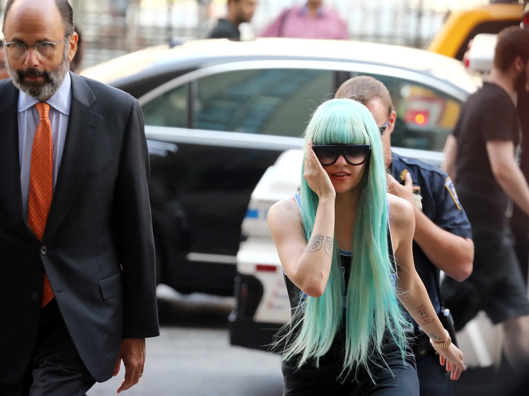 NEW YORK, NY - JULY 09:  Amanda Bynes attends an appearance at Manhattan Criminal Court on July 9, 2013 in New York City. Bynes is facing charges of reckless endangerment, tampering with evidence and criminal possession of marijuana in relation to her arrest on May 23, 2013.  (Photo by Neilson Barnard/Getty Images)