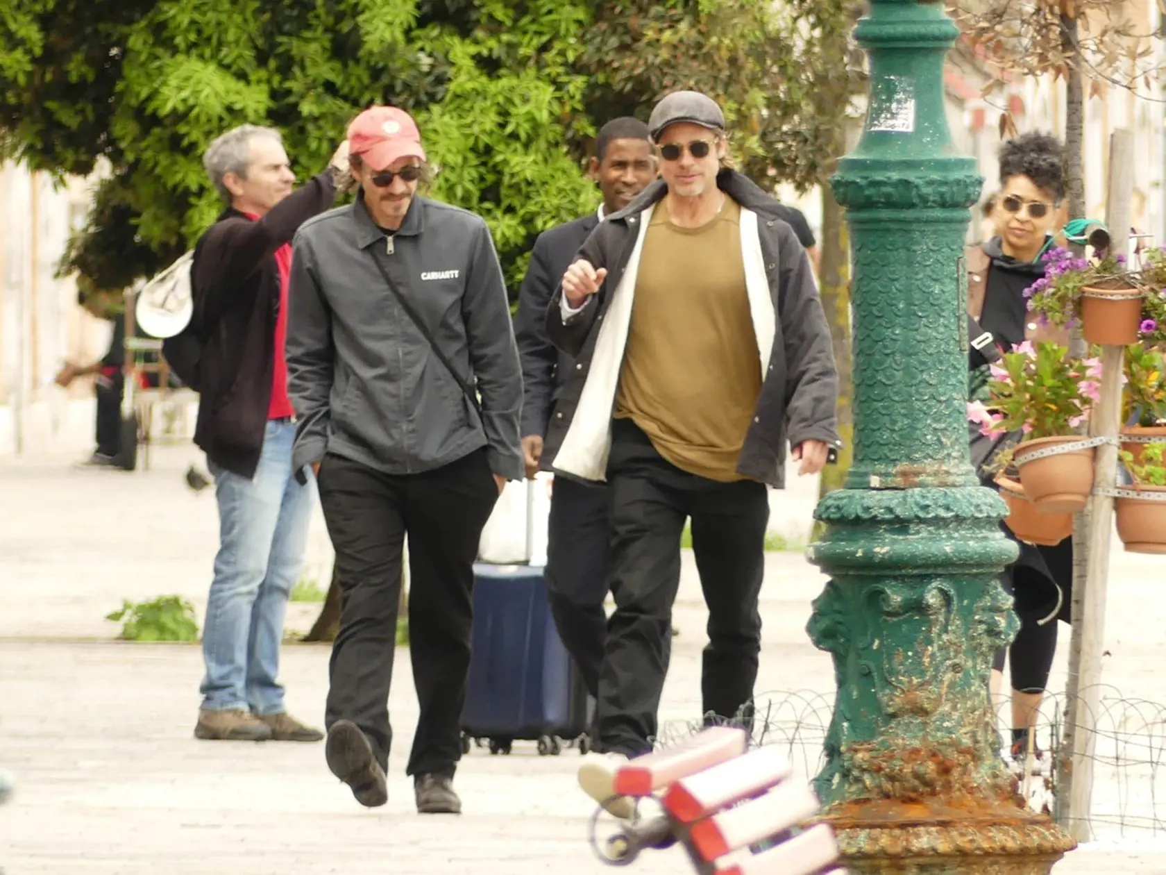 Brad Pitt a Saul Fletcher vo Venice v roku 2019.