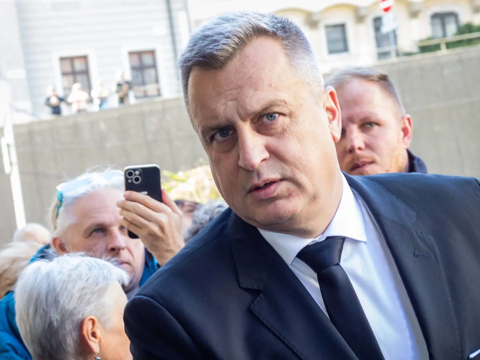 Pohreb Štefana Kvietika. Na snímke Andrej Danko.