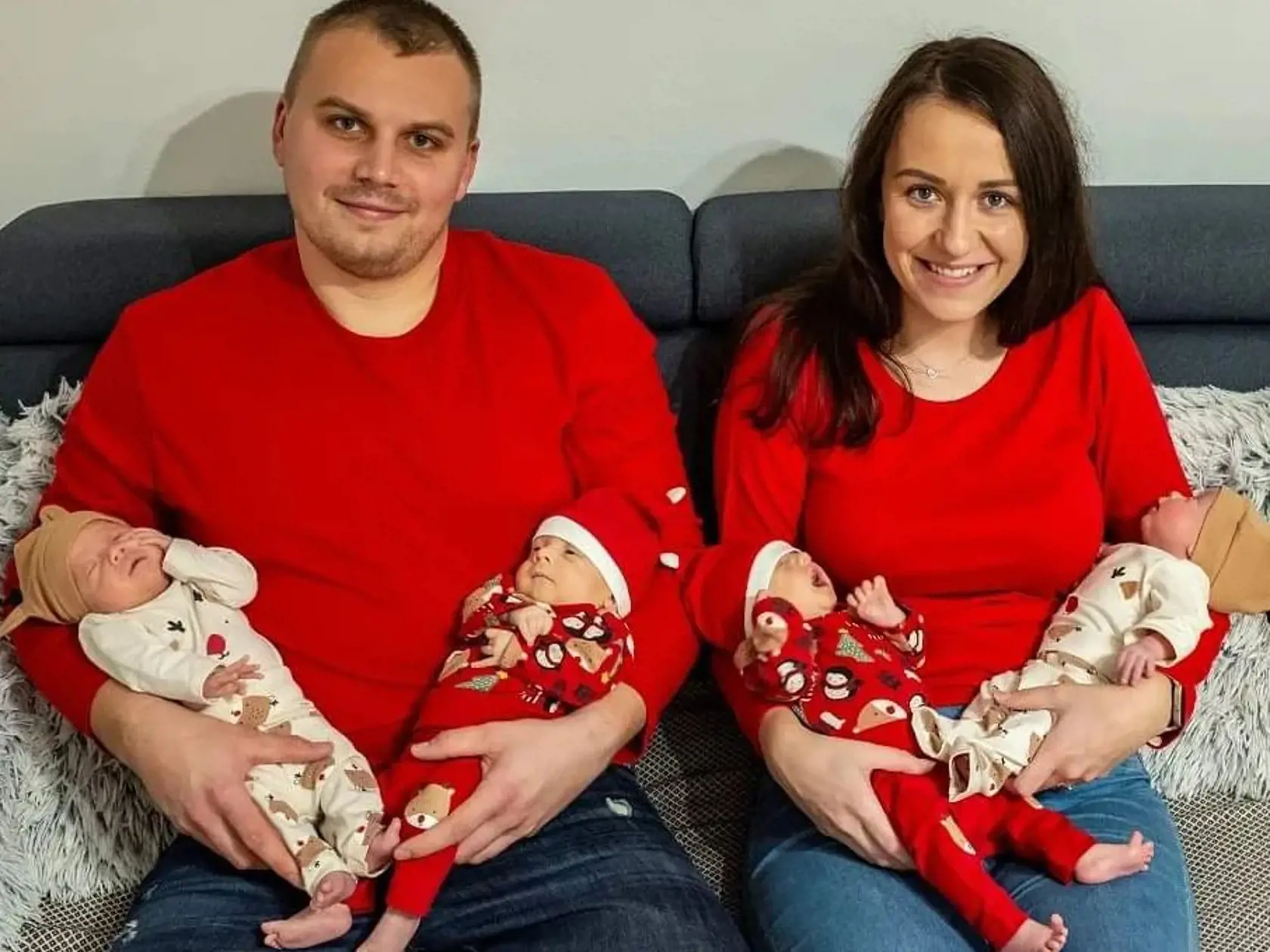 Manželom Križalkovičovcom priniesli štvorčatá štvornásobnú radosť i starosti.  (archívne foto)