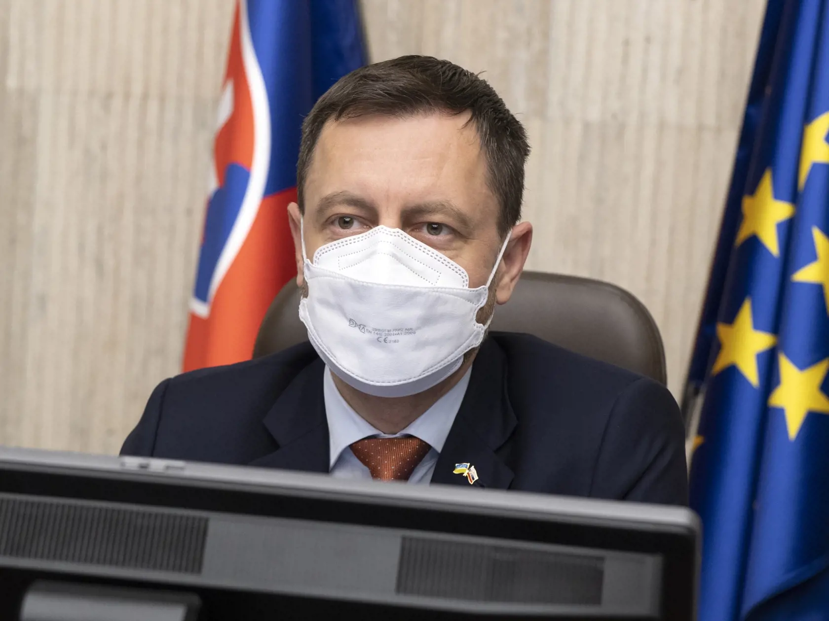 Na snímke je predseda vlády SR Eduard Heger (OĽANO).