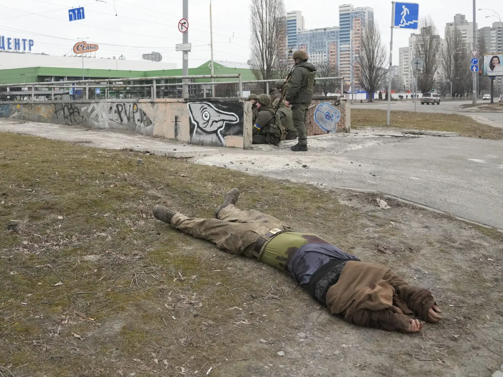 Ukrajinskí vojaci v Kyjeve