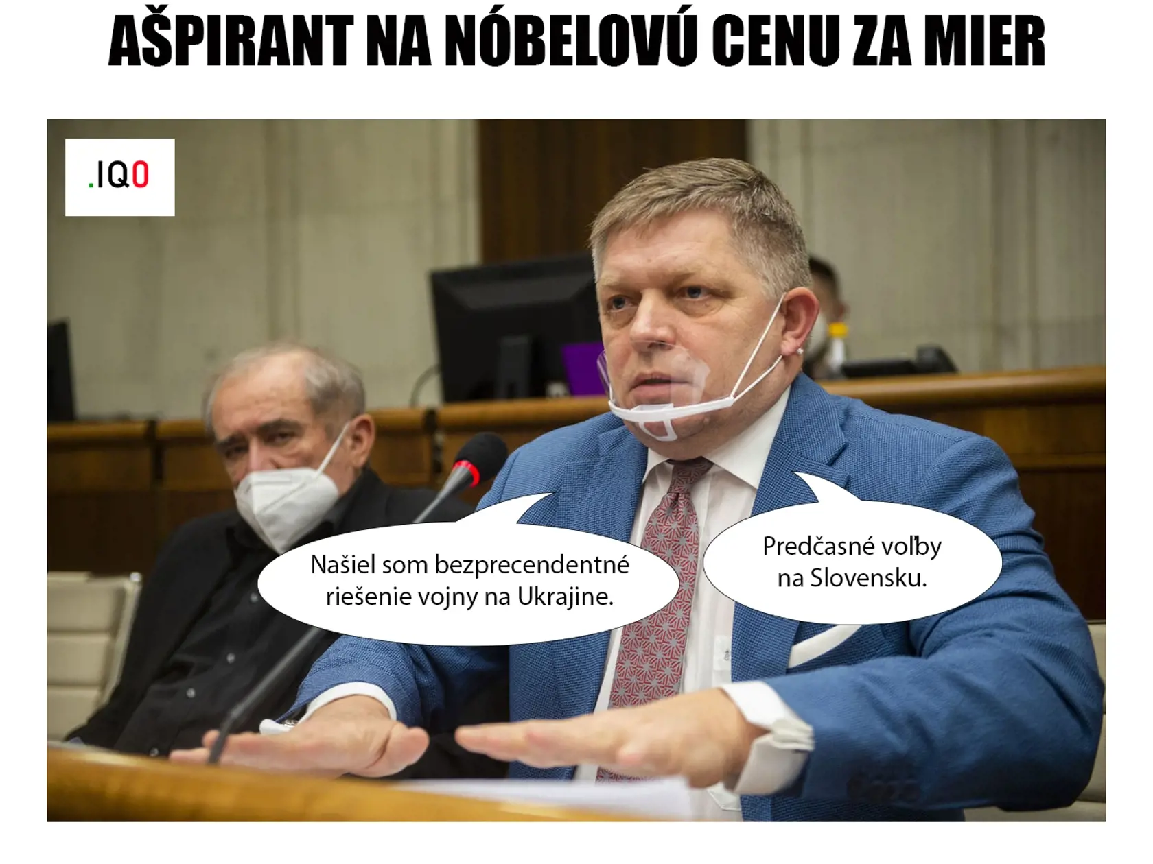 Robert Fico našiel podľa humoristov riešenie, ako skončiť vojnu na Ukrajine.