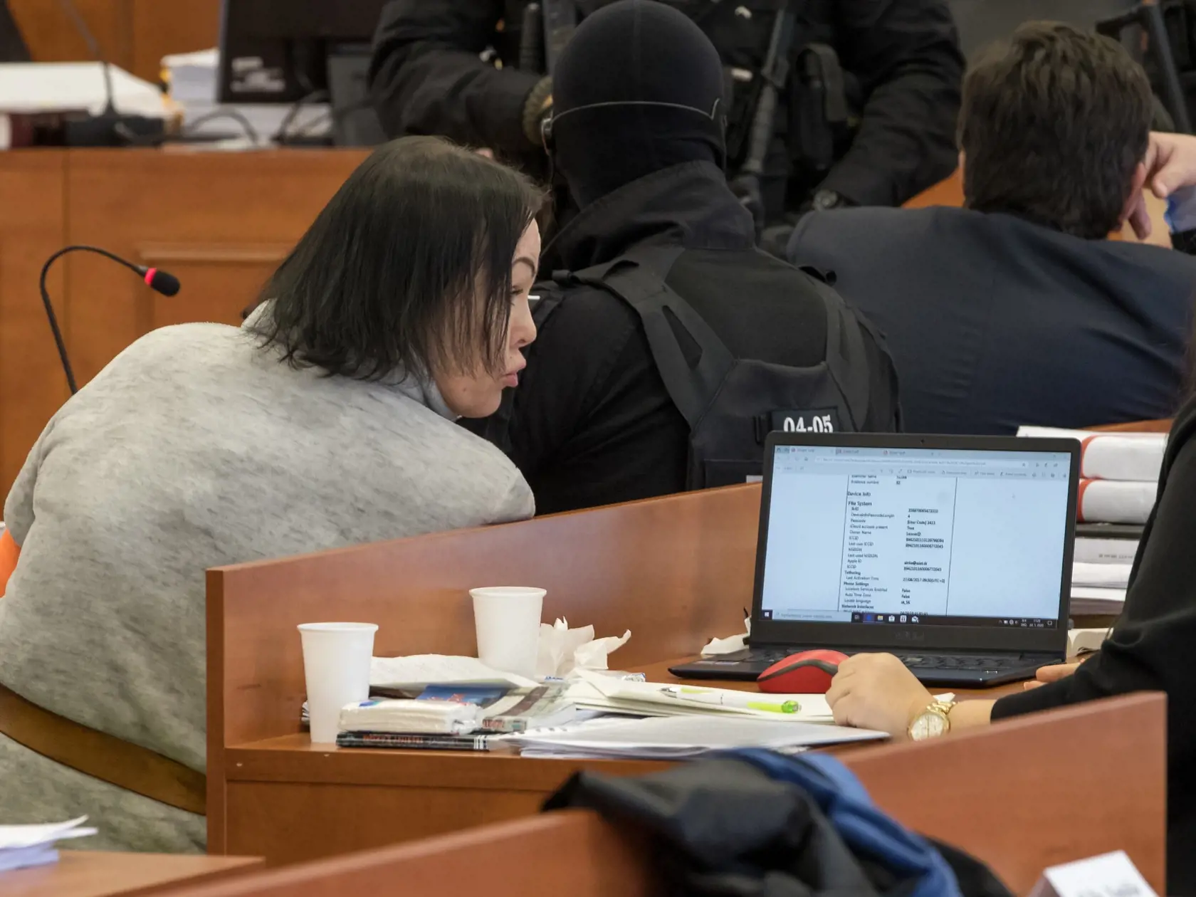 Šieste pojednávanie na Špecializovanom trestnom súde v Pezinku vo veci vraždy investigatívneho novinára Jána Kuciaka a jeho snúbenice Martiny Kušnírovej. Na snímke je obžalovaná Alena Zsuzsová.