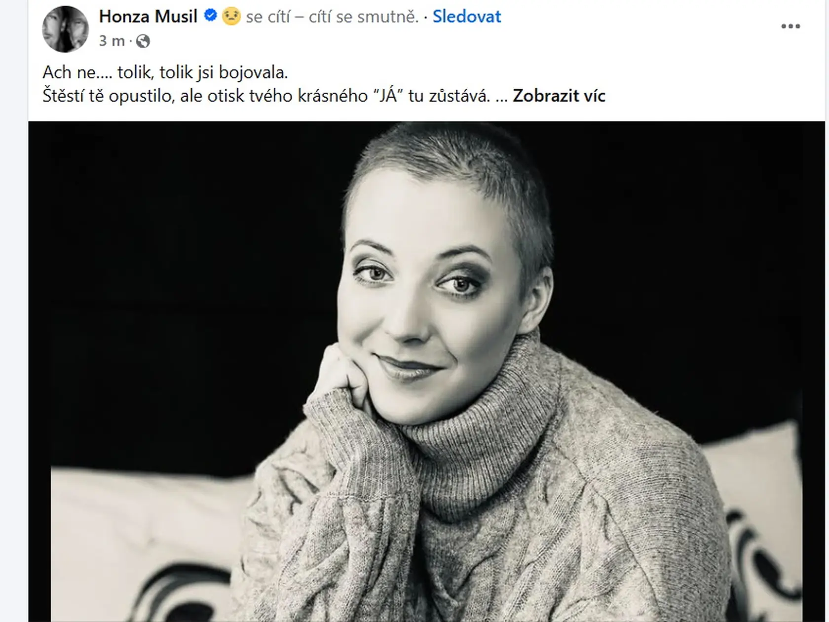 S Aničkou sa rozlúčil moderátor Honza Musil.