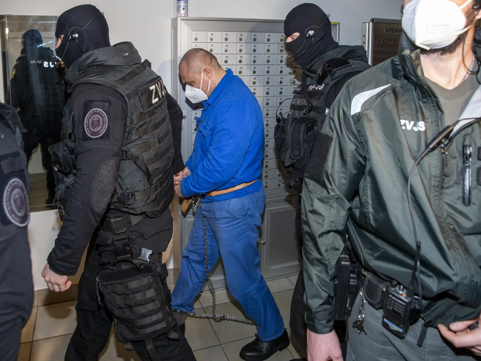 Prípad zavraždeného novinára Jána Kuciaka a jeho snúbenice Martiny Kušnírovej sa vrátil späť na Špecializovaný tresný súd. Na snímke je Tomáš Szabó.   