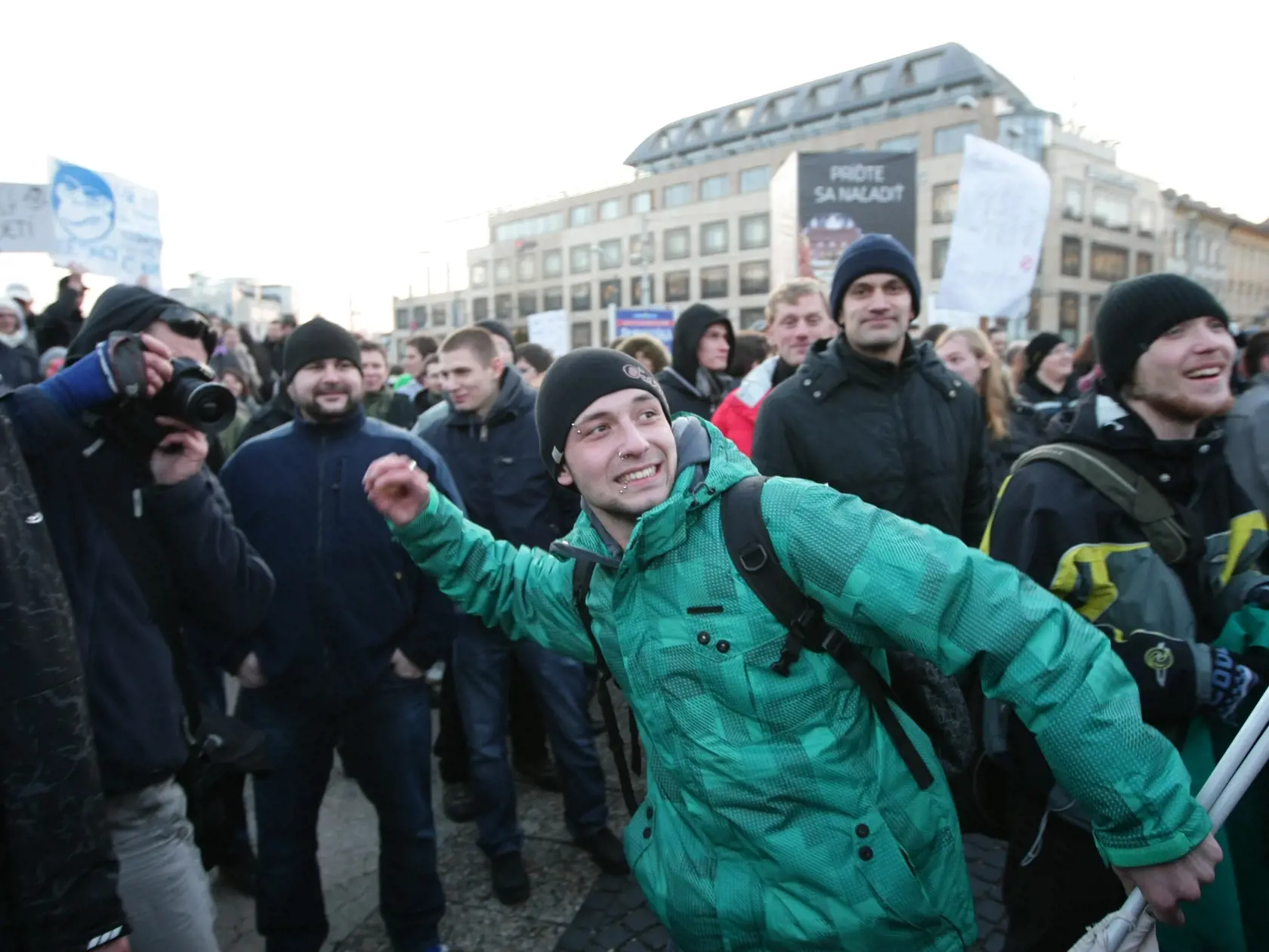 Protesty Gorila v Bratislave.