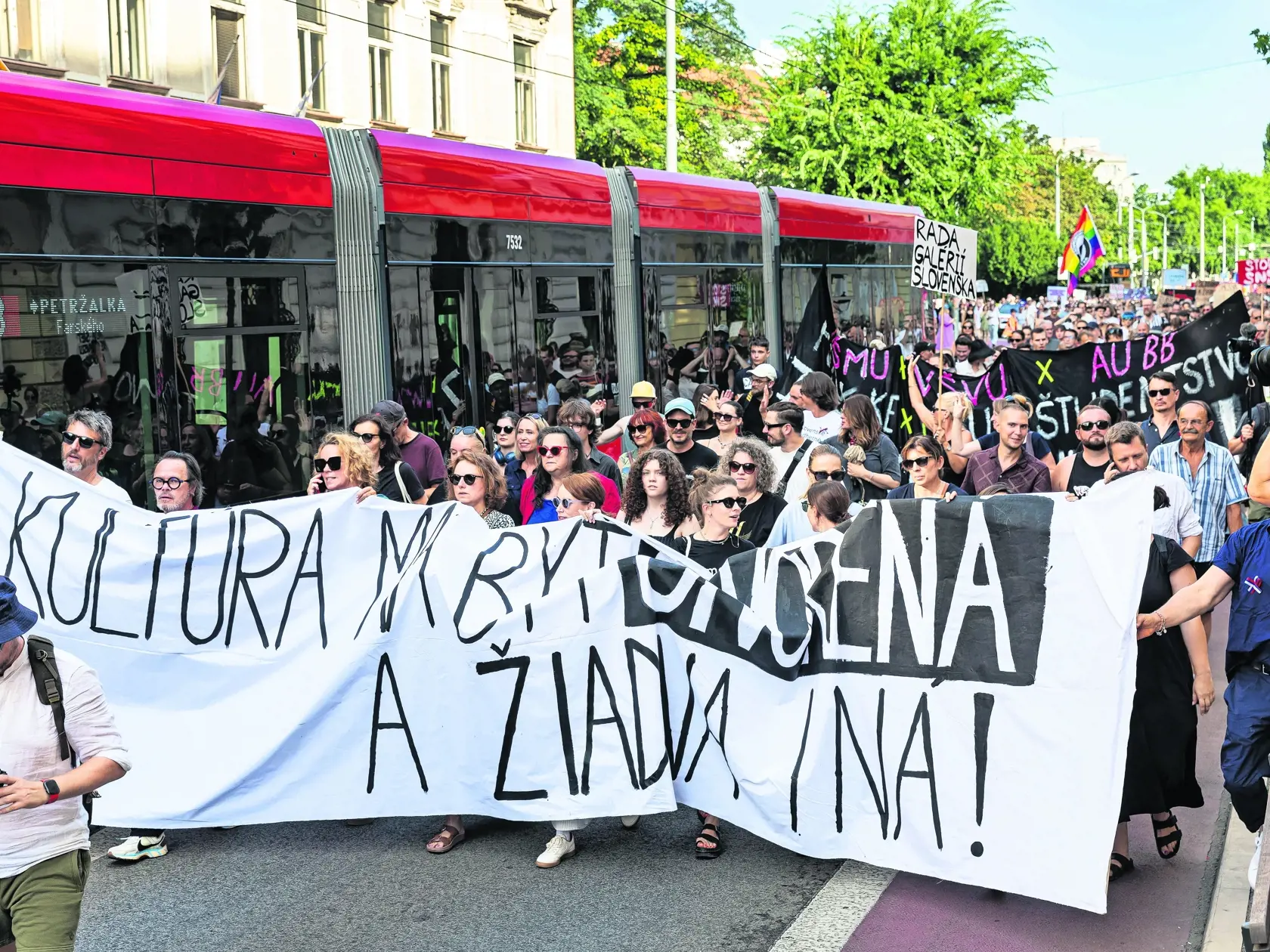 PROTEST PROTI MINISTERSTVU KULTÚRY
