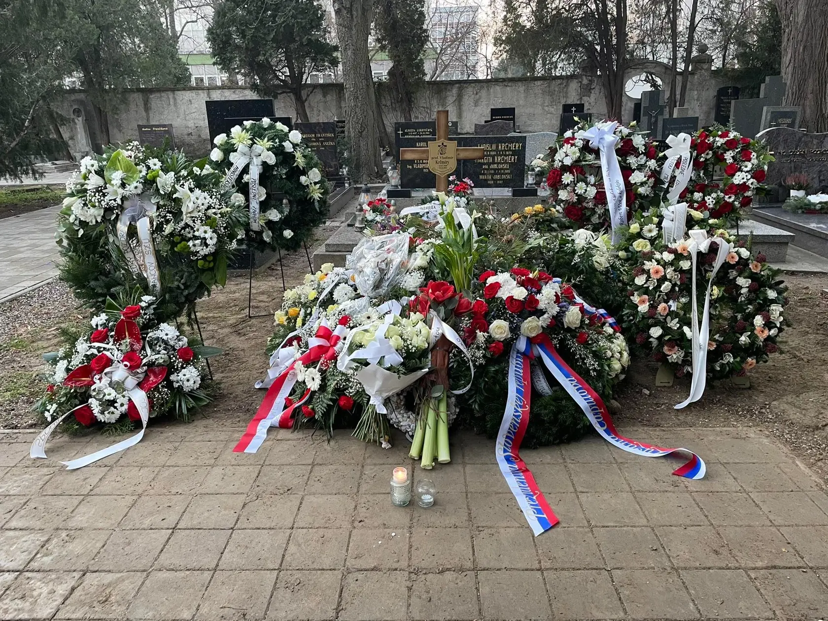 Miesto posledného odpočinku profesora Vladimíra Krčméryho.