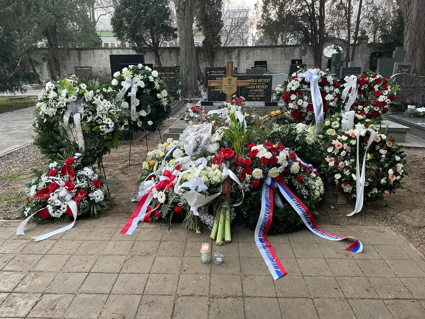 Miesto posledného odpočinku profesora Vladimíra Krčméryho.