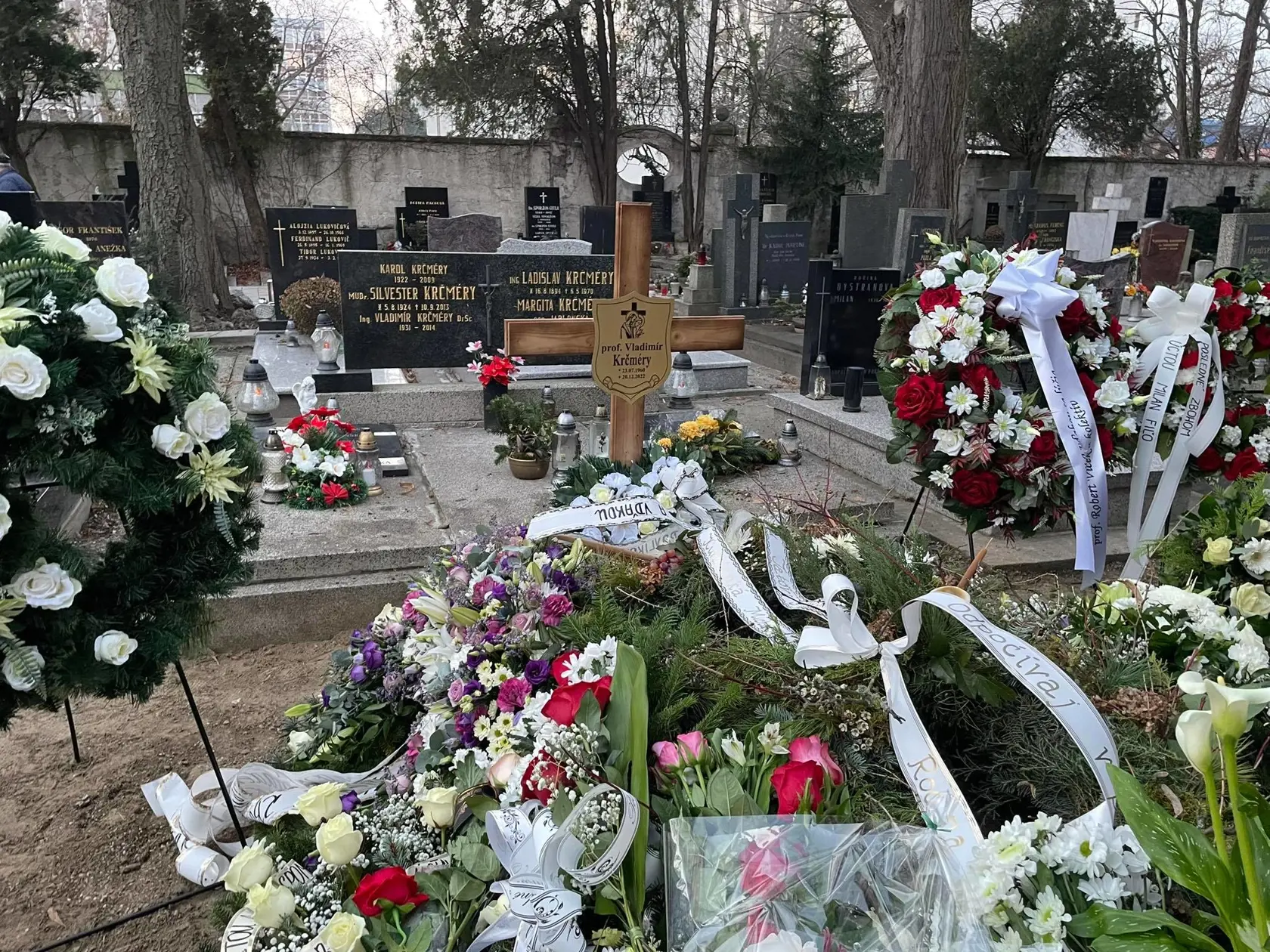 Miesto posledného odpočinku profesora Vladimíra Krčméryho.