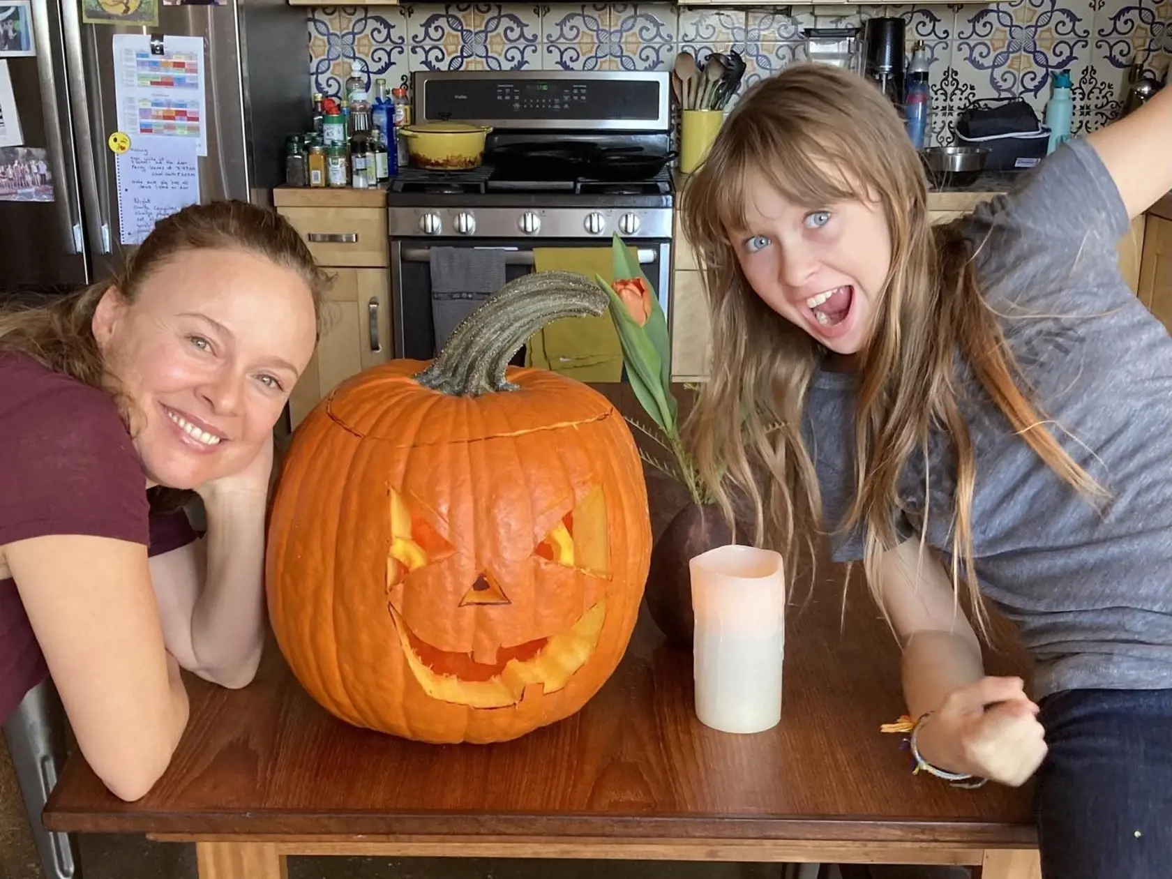 Tami s dcérou tento rok na Halloween