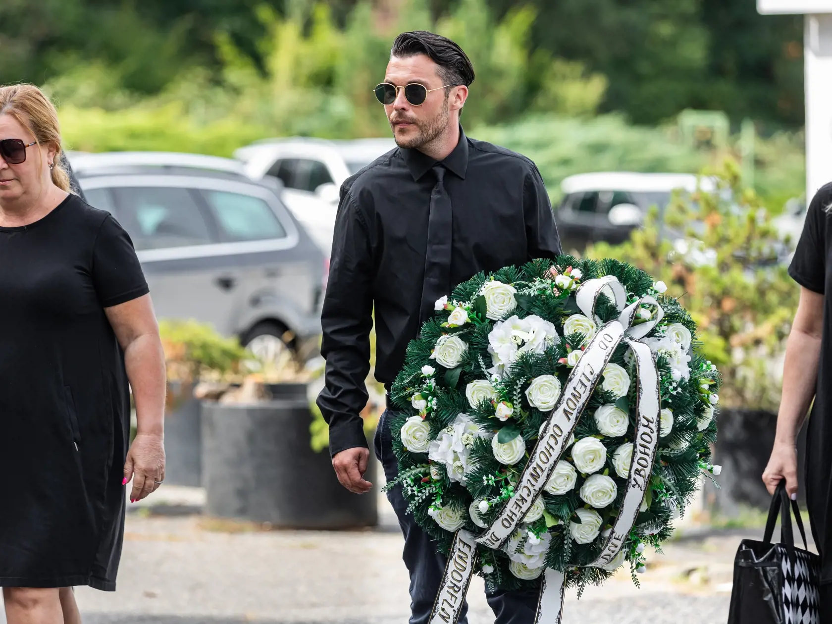 Pohreb herca Ľubomíra Pauloviča v bratislavskom krematóriu.