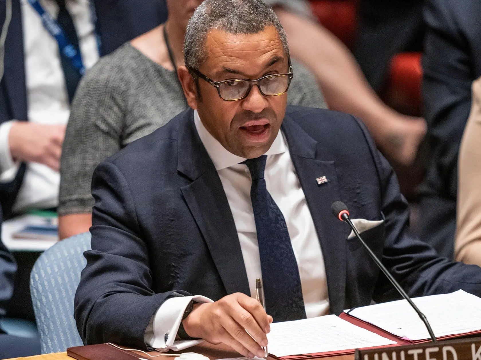 Britský minister zahraničných vecí James Cleverly.