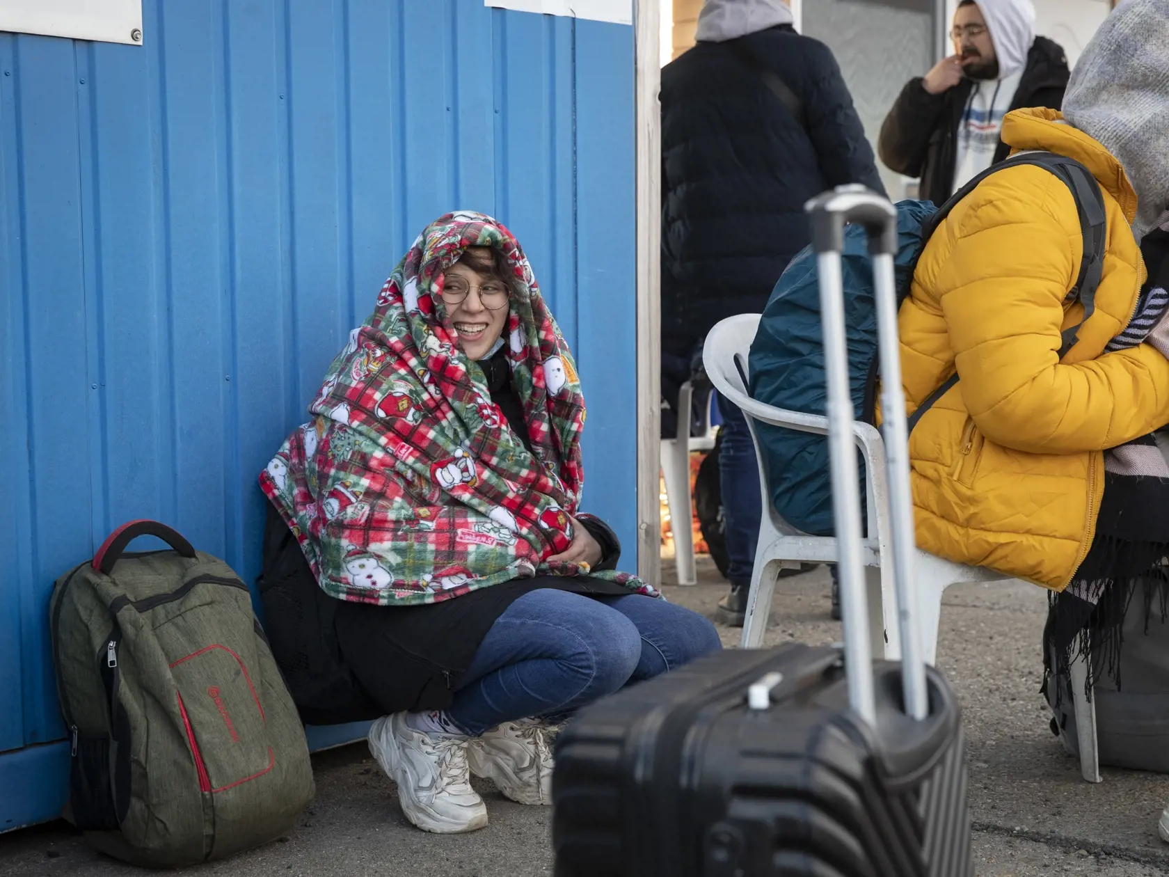 Situácia na hraničnom priechode Vyšné Nemeckév pondelok 28. februára.