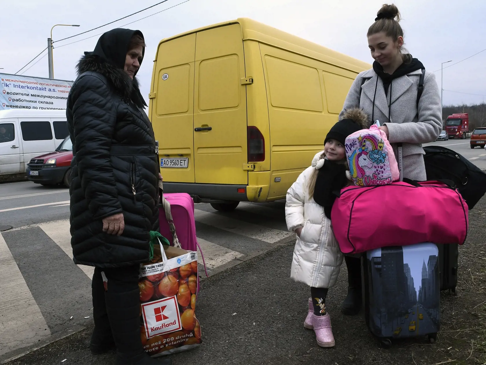 Situácia na hraničnom priechode Vyšné Nemecké v pondelok 28. februára.