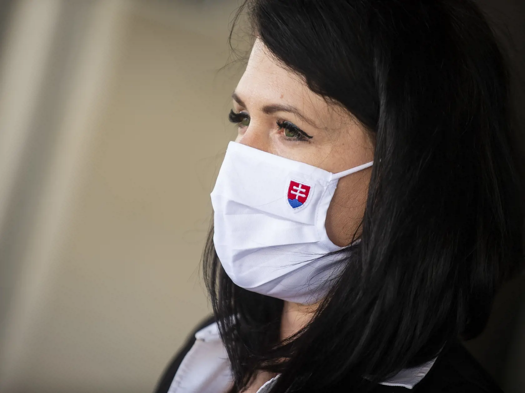 Na snímke poslankyňa NR SR Jana Cigániková (SaS) počas tlačovej konferencie na tému: Ďalší pochybný tender 14. mája 2020 v Bratislave. FOTO TASR - Jakub Kotian