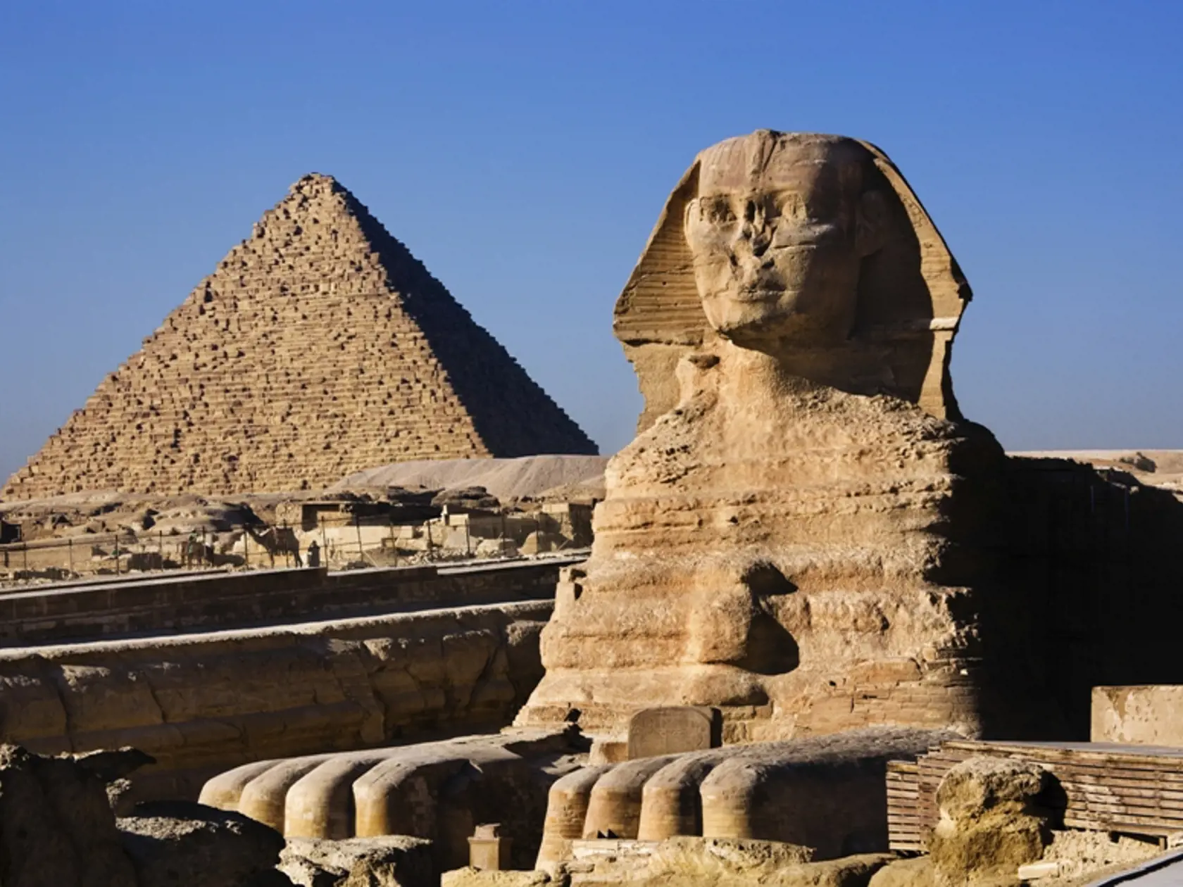 Pyramídy: Po mori boli hlavnou atrakciou Egypta.