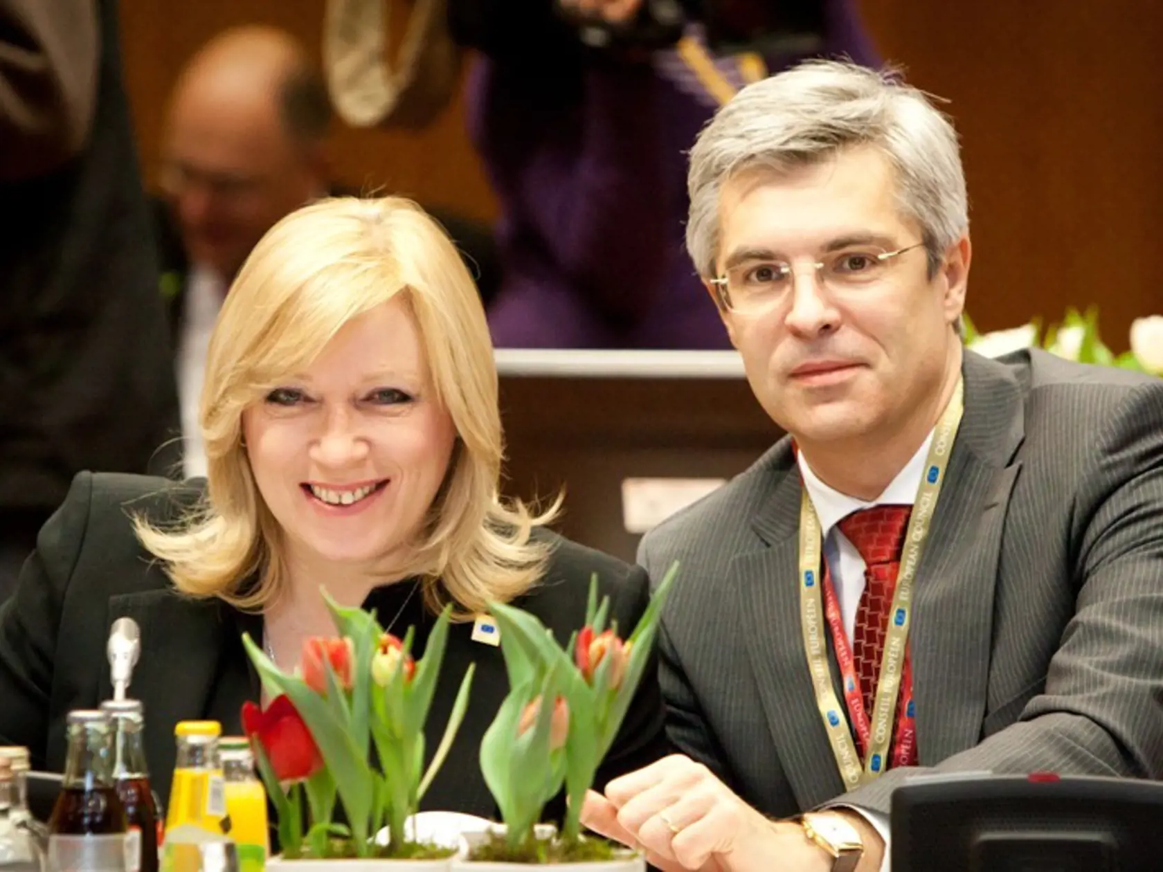 Slovenský veľvyslanec pri EÚ Ivan Korčok s Ivetou Radičovou.
