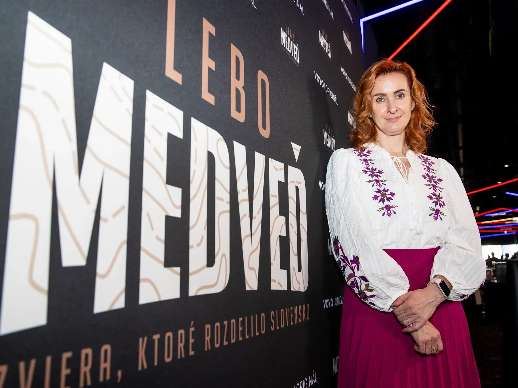 Na snímke Vladimíra Fabriciusová na predstavení Slovenského dokumentárneho seriálu Lebo medveď.