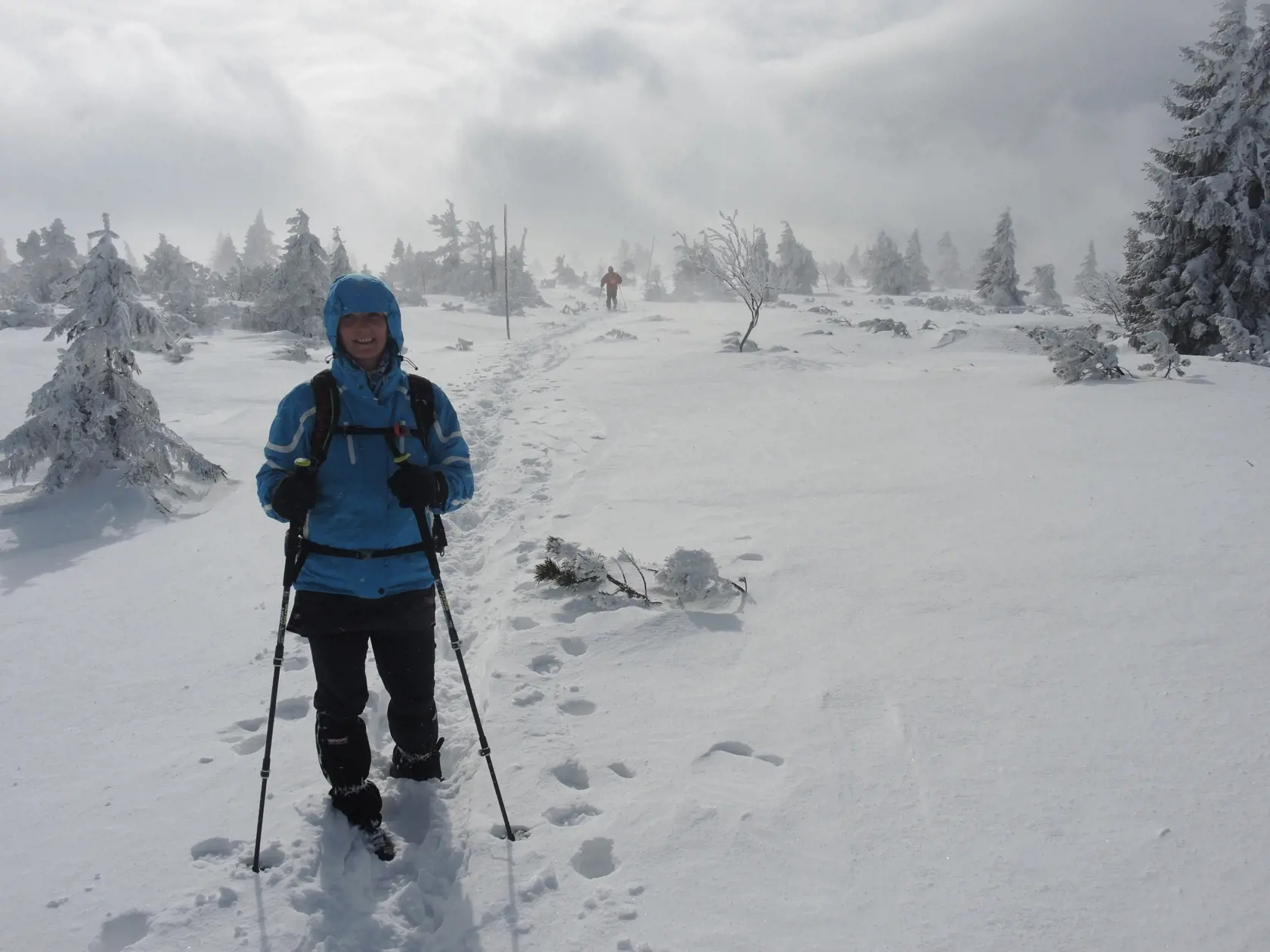 Na snímke turisti počas zimnej turistiky na trase Malá Fatra - Martinské hole. FOTO TASR - Erika Ďurčová,6. marec 2020, Martin