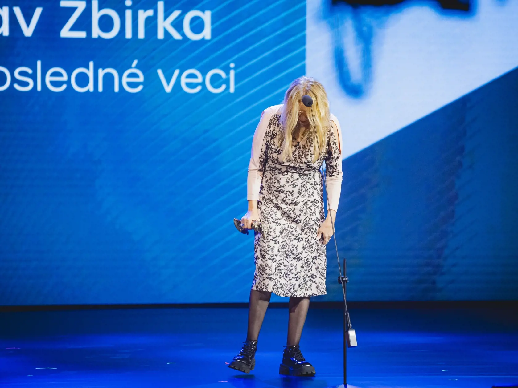 Na snímke Kateřina Žbirková počas slávnostného galavečera Cien SOZA 2022.