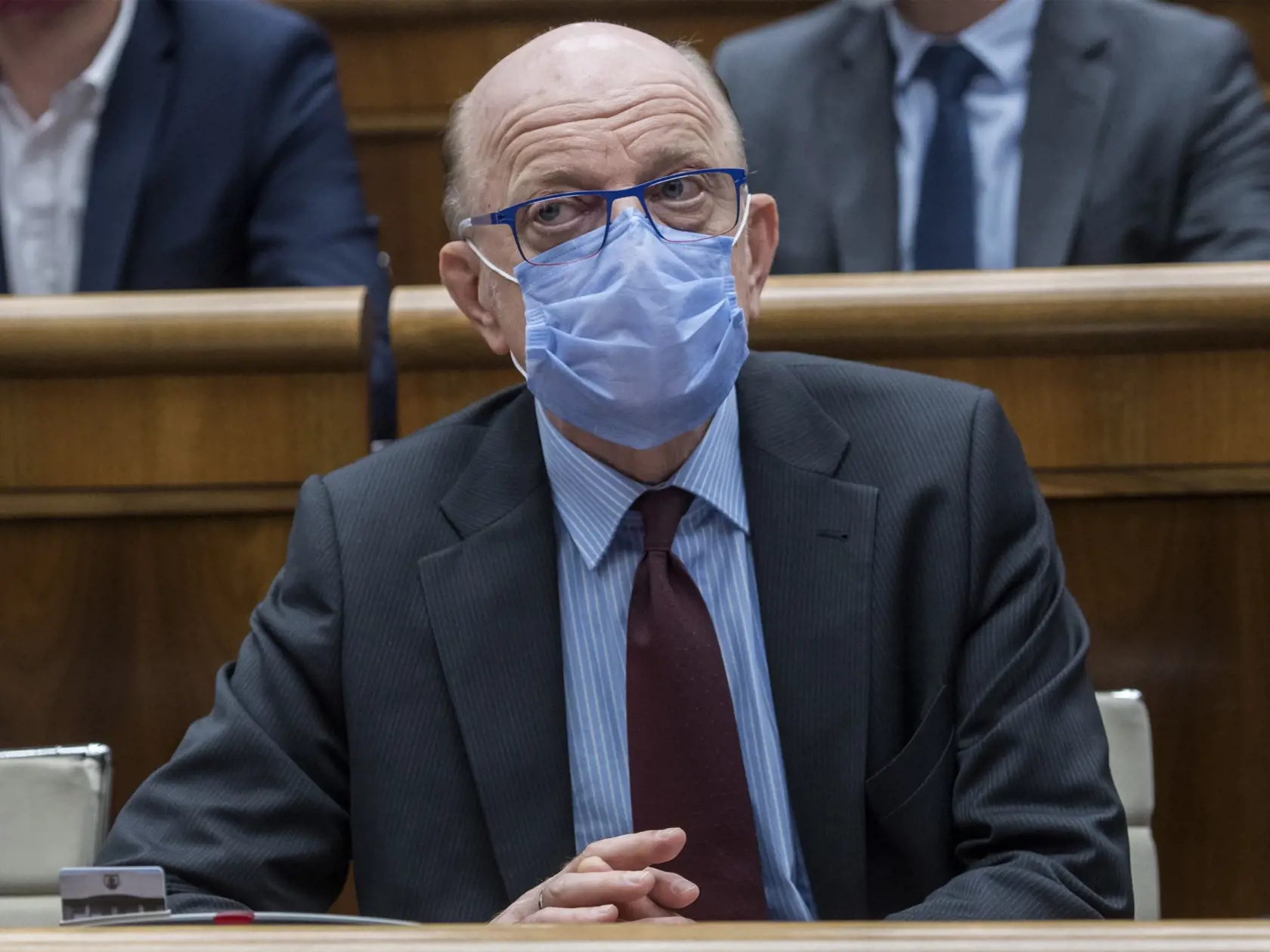 Na snímke je poslanec Národnej rady SR Alojz Baránik (SaS) počas rokovania 9. schôdze parlamentu.