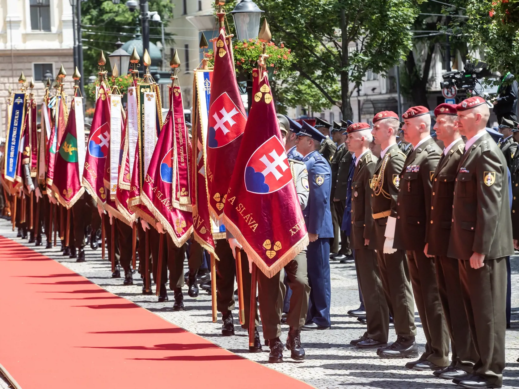 Inaugurácia Petra Pellegriniho, prehliadka jednotiek Ozbrojených síl SR.
