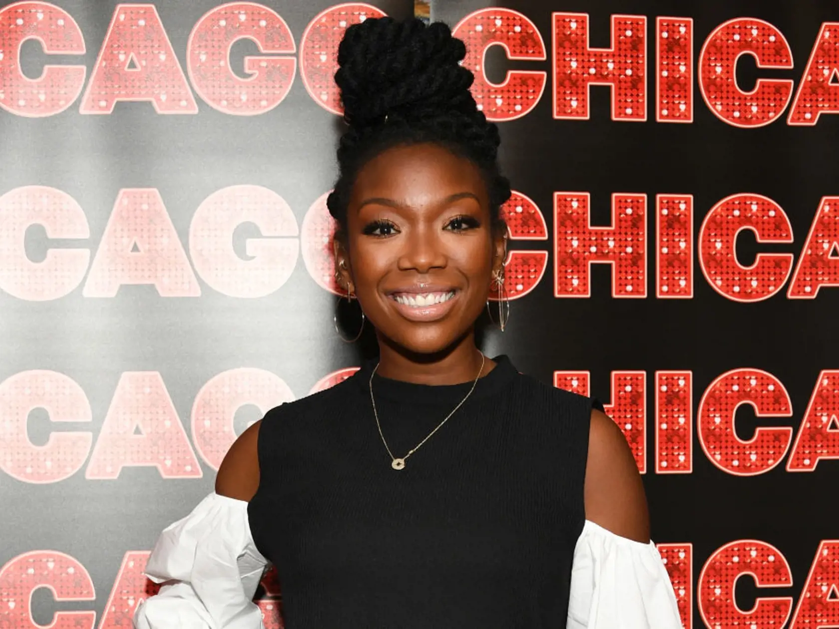 NEW YORK, NY - AUGUST 16:  Brandy Norwood attends a press event for her return to Broadway's "Chicago" at Sardi's on August 16, 2017 in New York City.  (Photo by Dia Dipasupil/Getty Images)