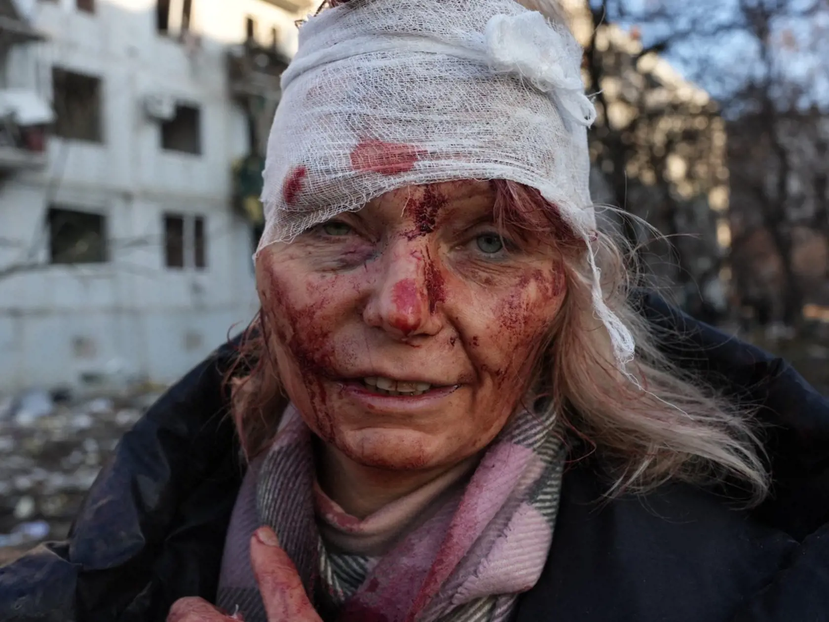Fotografia ukrajinskej učiteľky obletela celý svet a stala sa symbolom vojny na Ukrajine.