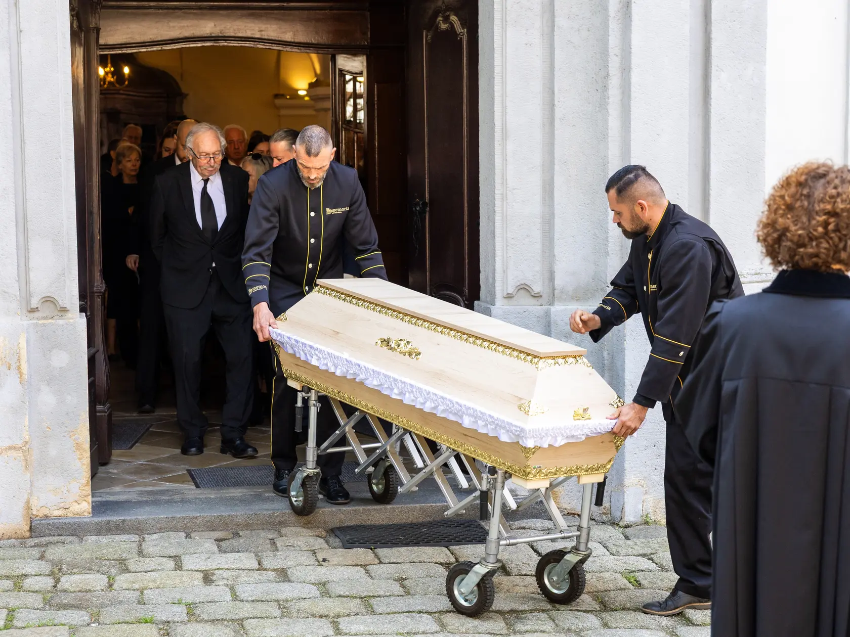 Rozlúčka s Danielou Kovárovou, manželkou herca Františka Kovára.