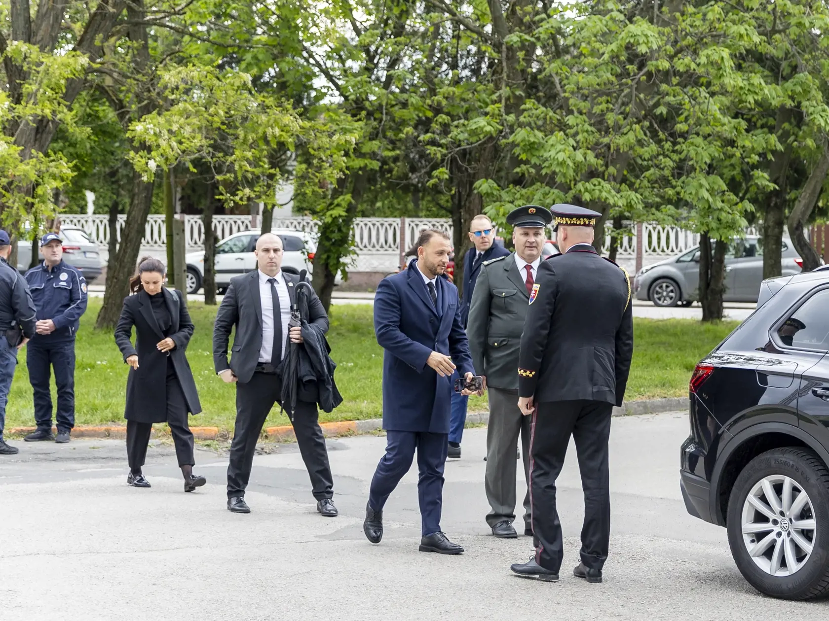 Pohreb zosnulej manželky poradcu ministra vnútra Ladislava Csemiho. 
