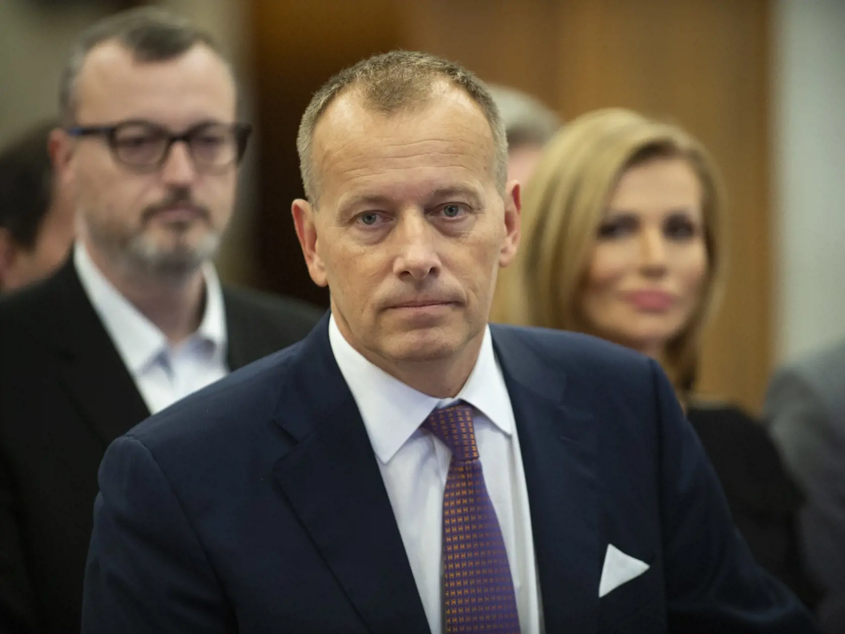 Na snímke predseda hnutia Sme rodina Boris Kollár počas tlačovej konferencie k predstaveniu kandidačnej listiny hnutia Sme rodina do parlamentných volieb 28. novembra 2019 v Bratislave. FOTO TASR - Jakub Kotian
