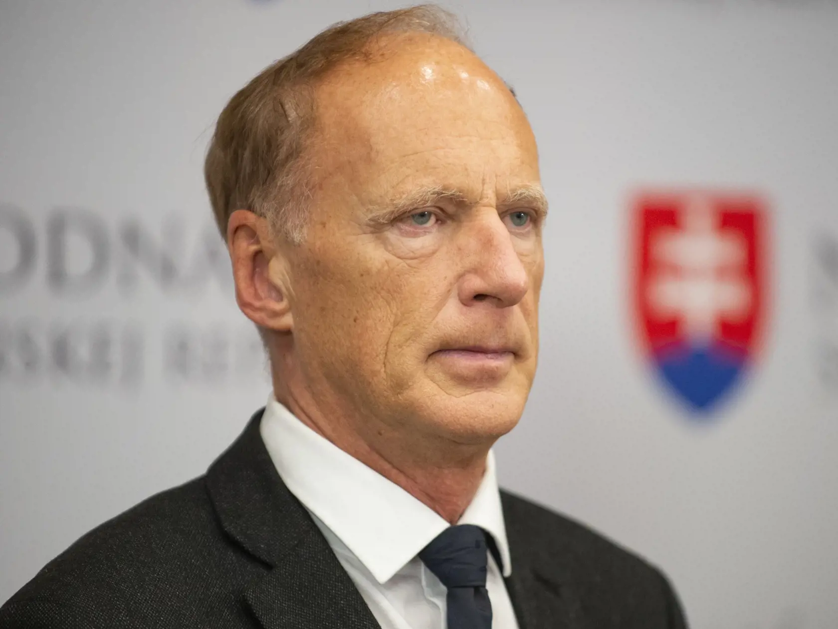 Na snímke kandidát do parlamentných volieb 2020 za stranu SNS Jaroslav Paška počas tlačovej konferencie pri predstavení kandidátky SNS 19. movembra 2019 v Bratislave. FOTO TASR – Jakub Kotian

