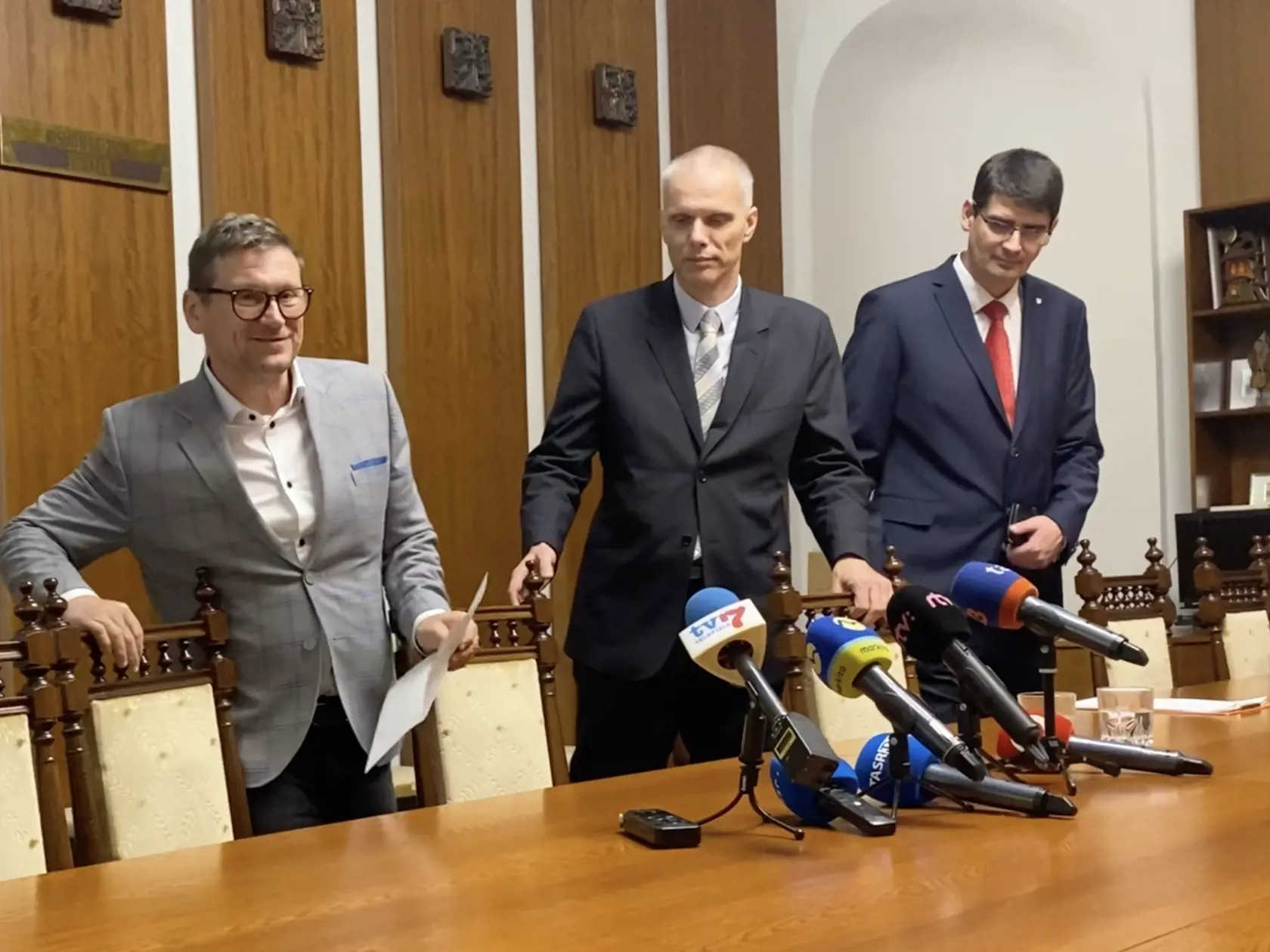 Richard Drutarovský, František Oľha, Peter Krajňák.