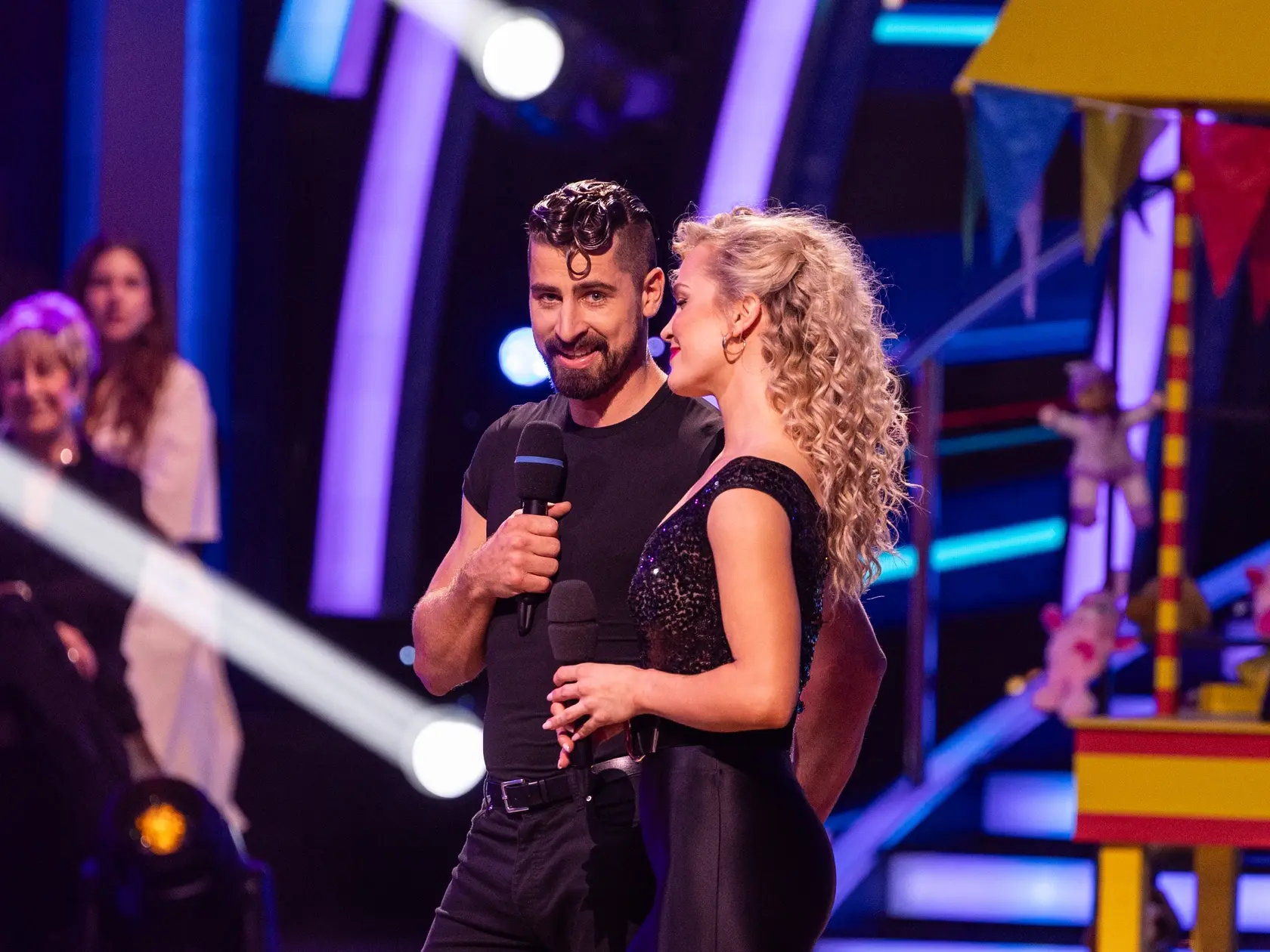 Na snímke Peter Sagan a Eliška Lenčešová v šiestom kole Let's dance 2025. 