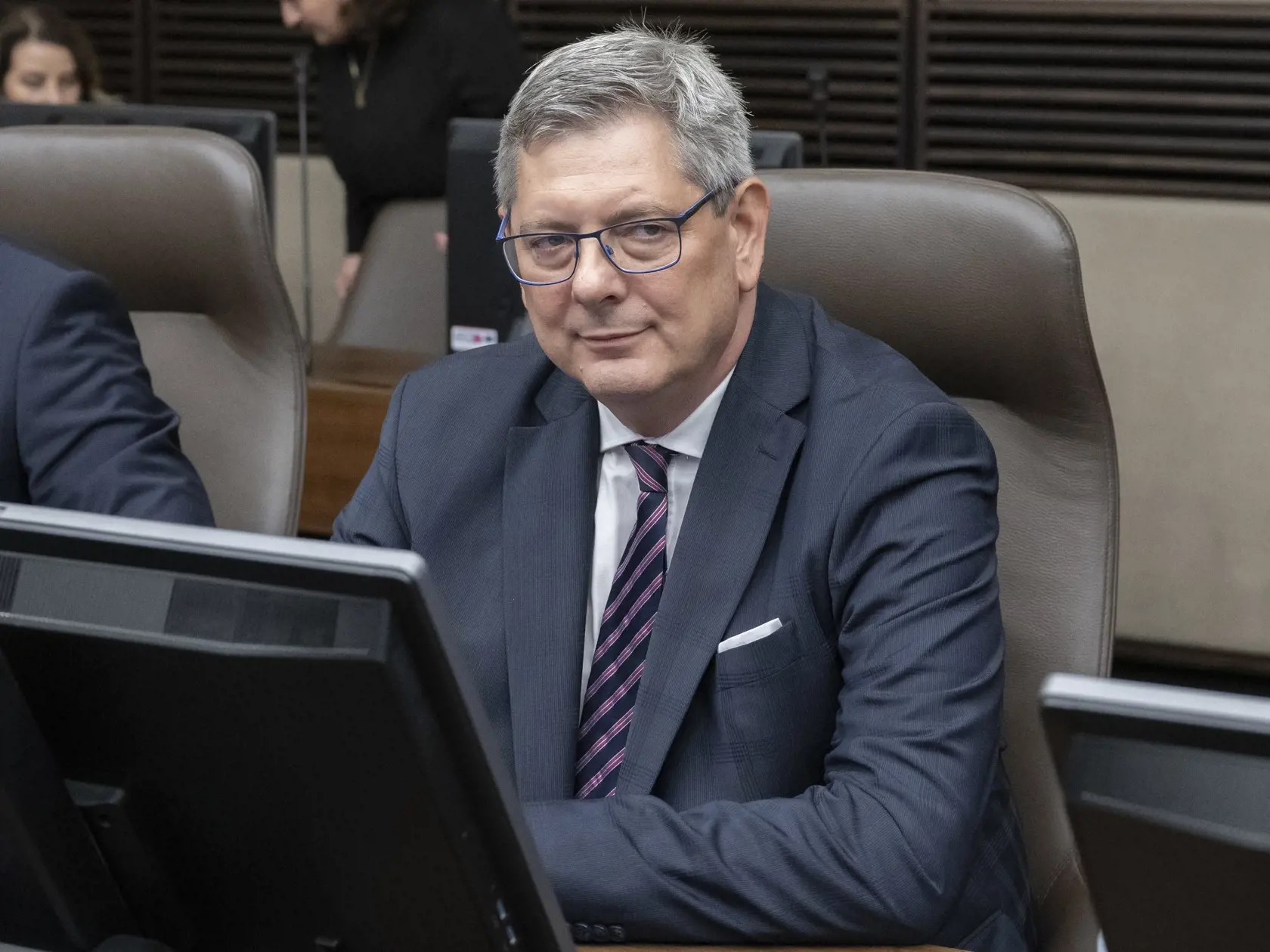 Na snímke minister spravodlivosti SR Boris Susko (Smer) počas prvého rokovania novej vlády Smeru, Hlasu a SNS 25. októbra 2023 v Bratislave.