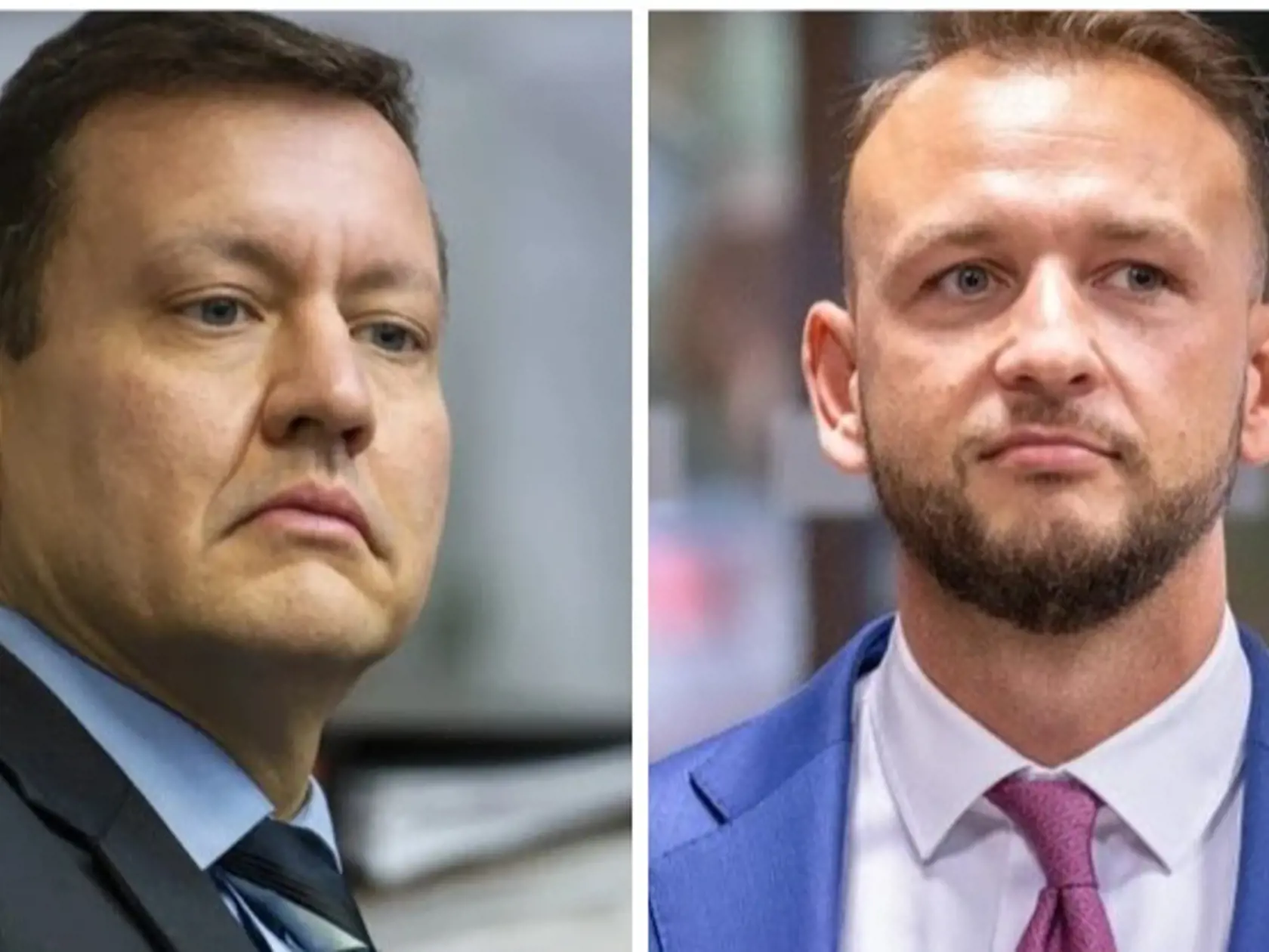 Špeciálny prokurátor Daniel Lipšic a minister vnútra Matúš Šutaj Eštok (Hlas).