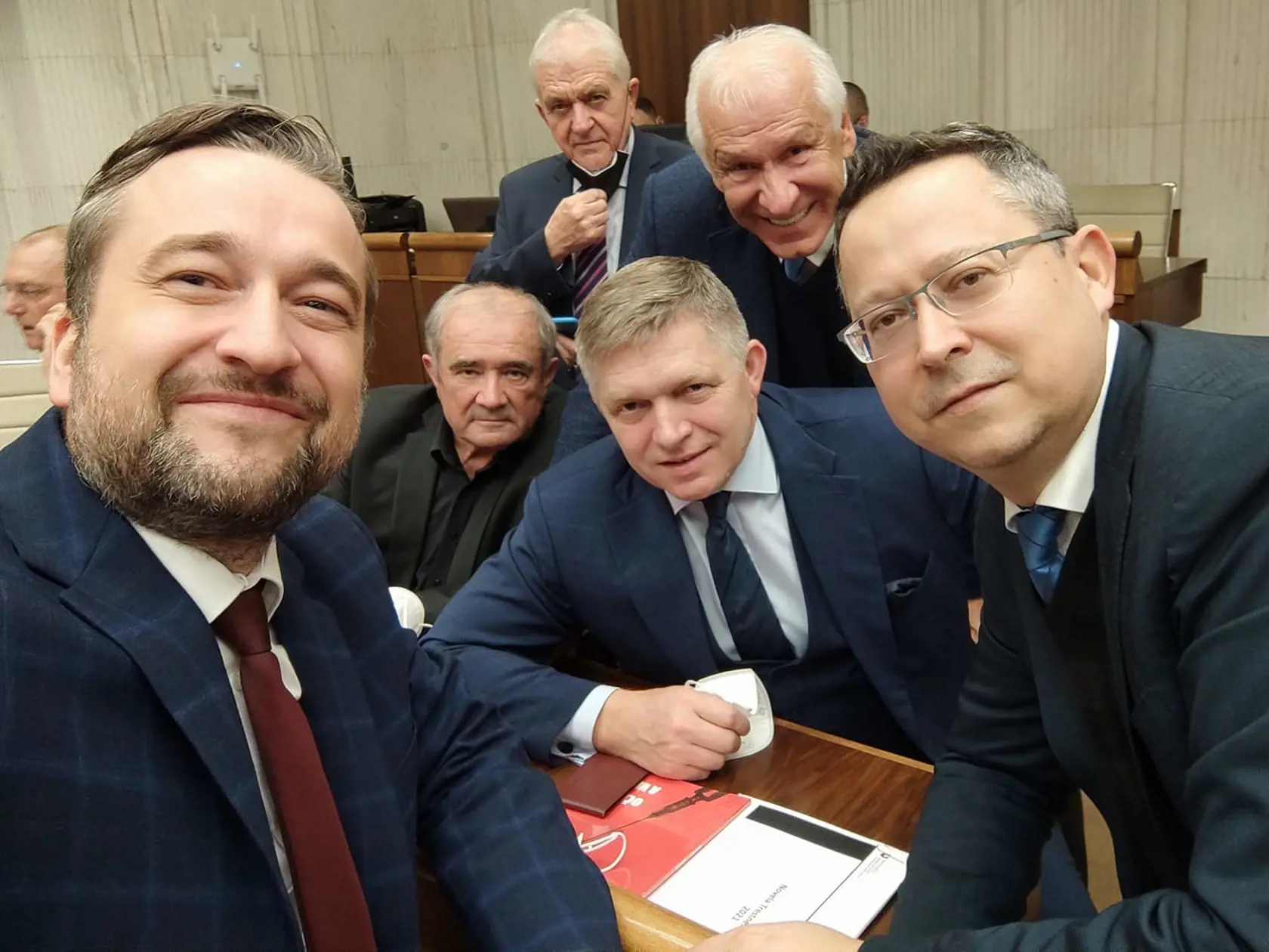 Ľuboš Blaha, Robert Fico, Dušan Galis, Ladislav Kamenický.