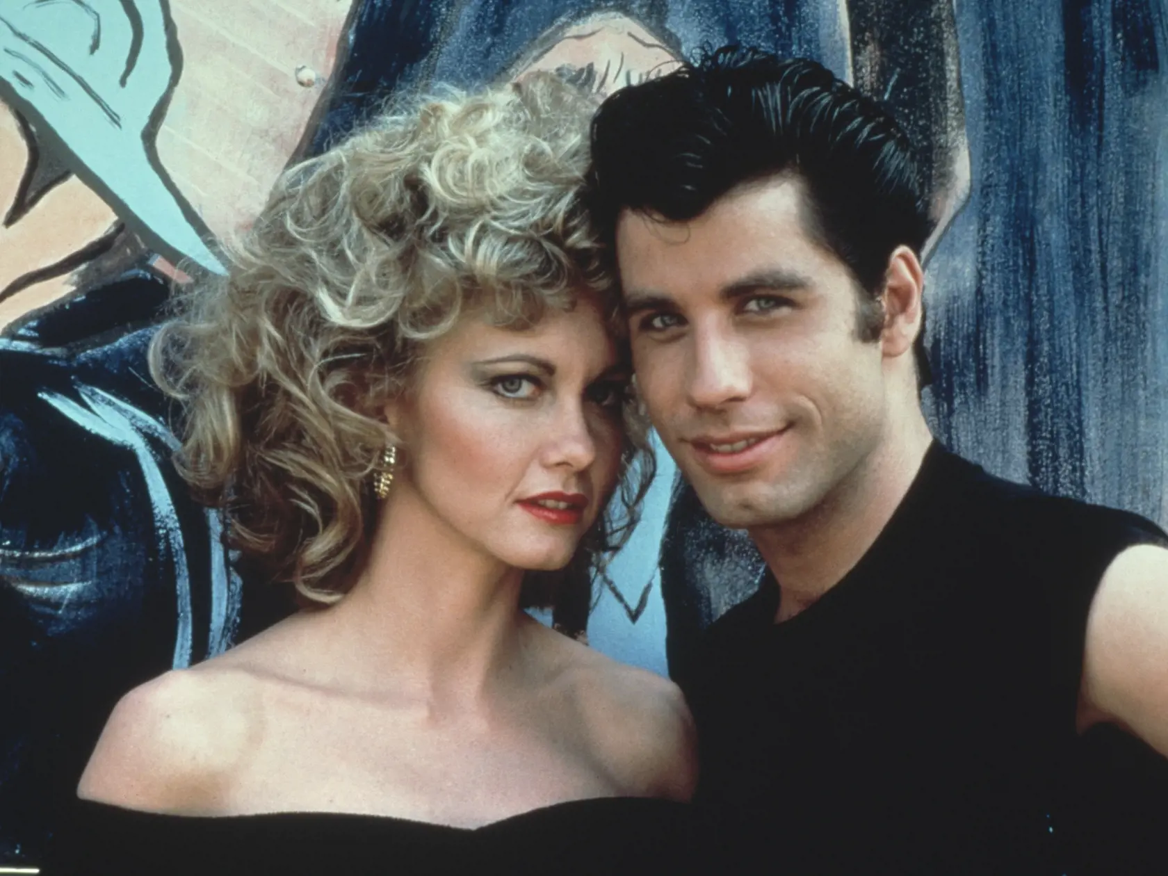 Australian singer and actress Olivia Newton-John and American actor John Travolta as they appear in the Paramount film 'Grease', 1978. (Photo by Paramount Pictures/Fotos International/Getty Images)