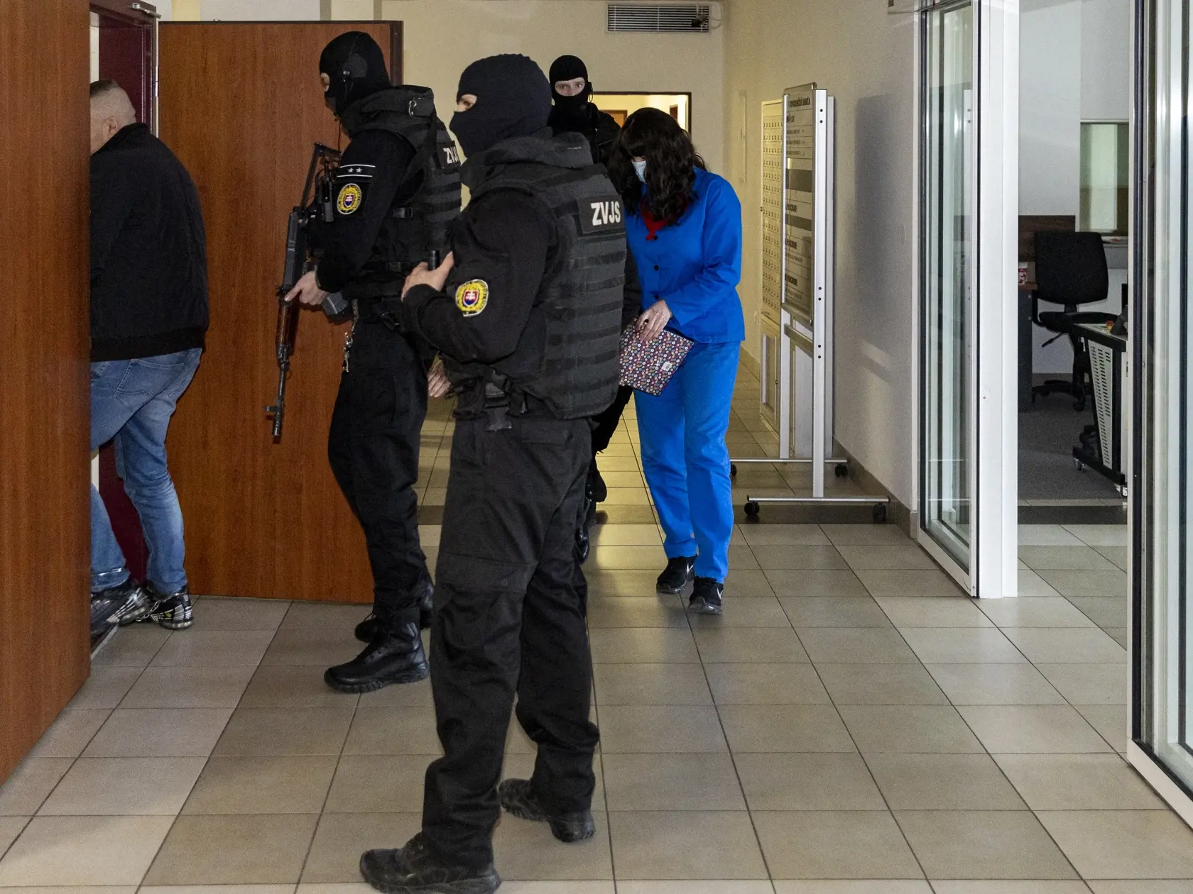 Pojednávanie v prípade vrážd Jána Kuciaka a Martiny Kušnírovej na Špecializovanom trestnom súde v Pezinku. Na snímke je Alena Zsuzsová. 