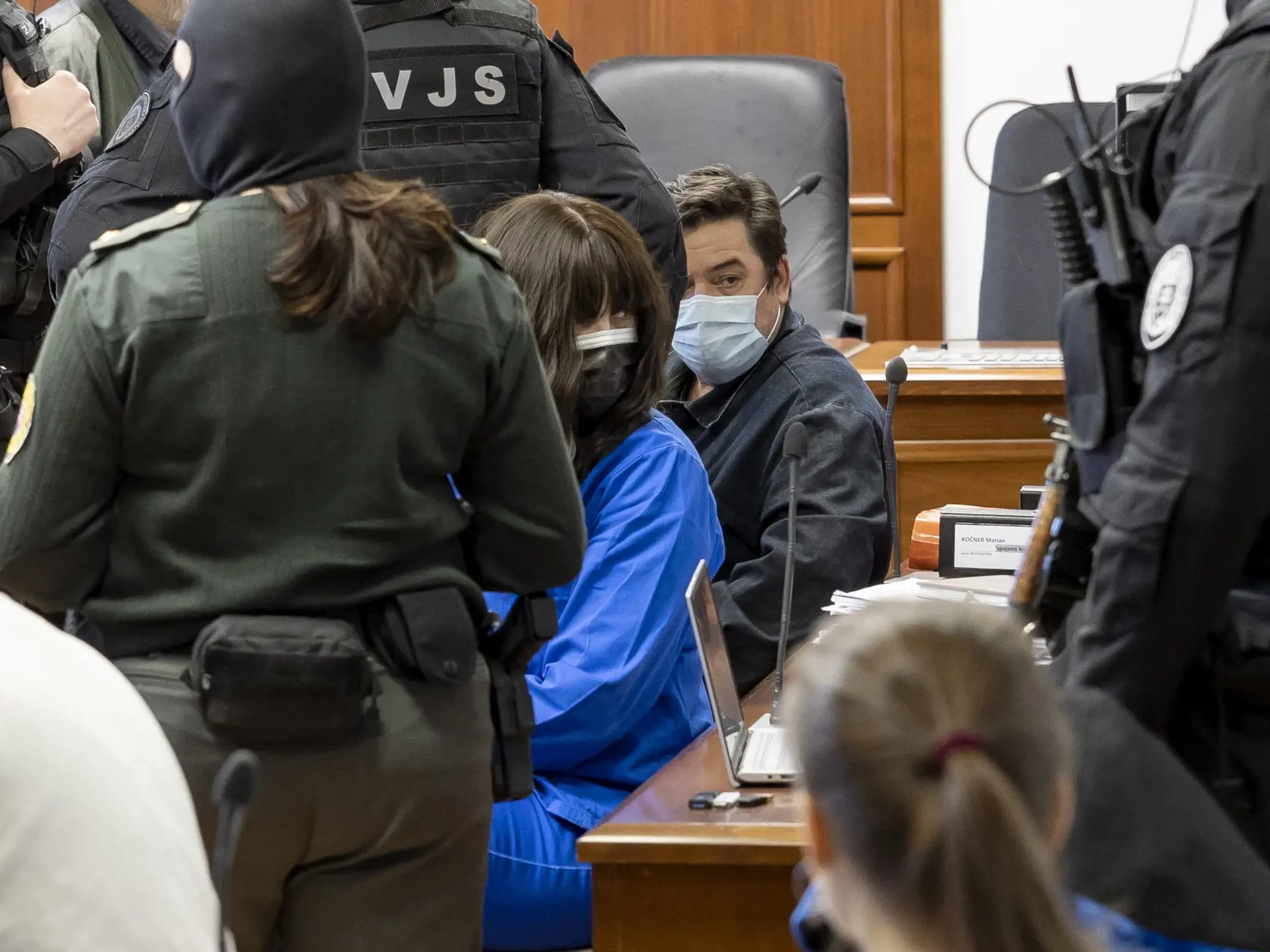 Hlavné pojednávanie na Špecializovanom trestnom súde v Pezinku vo veci vraždy investigatívneho novinára Jána Kuciaka a objednávky prípravy vrážd generálneho prokurátora Maroša Žilinku, špeciálneho prokurátora Daniela Lipšica a prokurátora generálnej prokuratúry Petra Šufliarskeho. Na snímke je Alena Zsuzsová a Marián Kočner.
