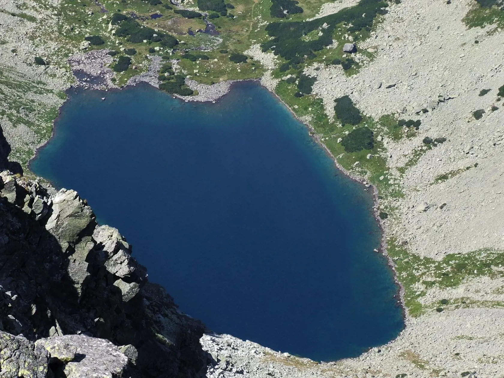 Vyšné Temnosmrečinské pleso.